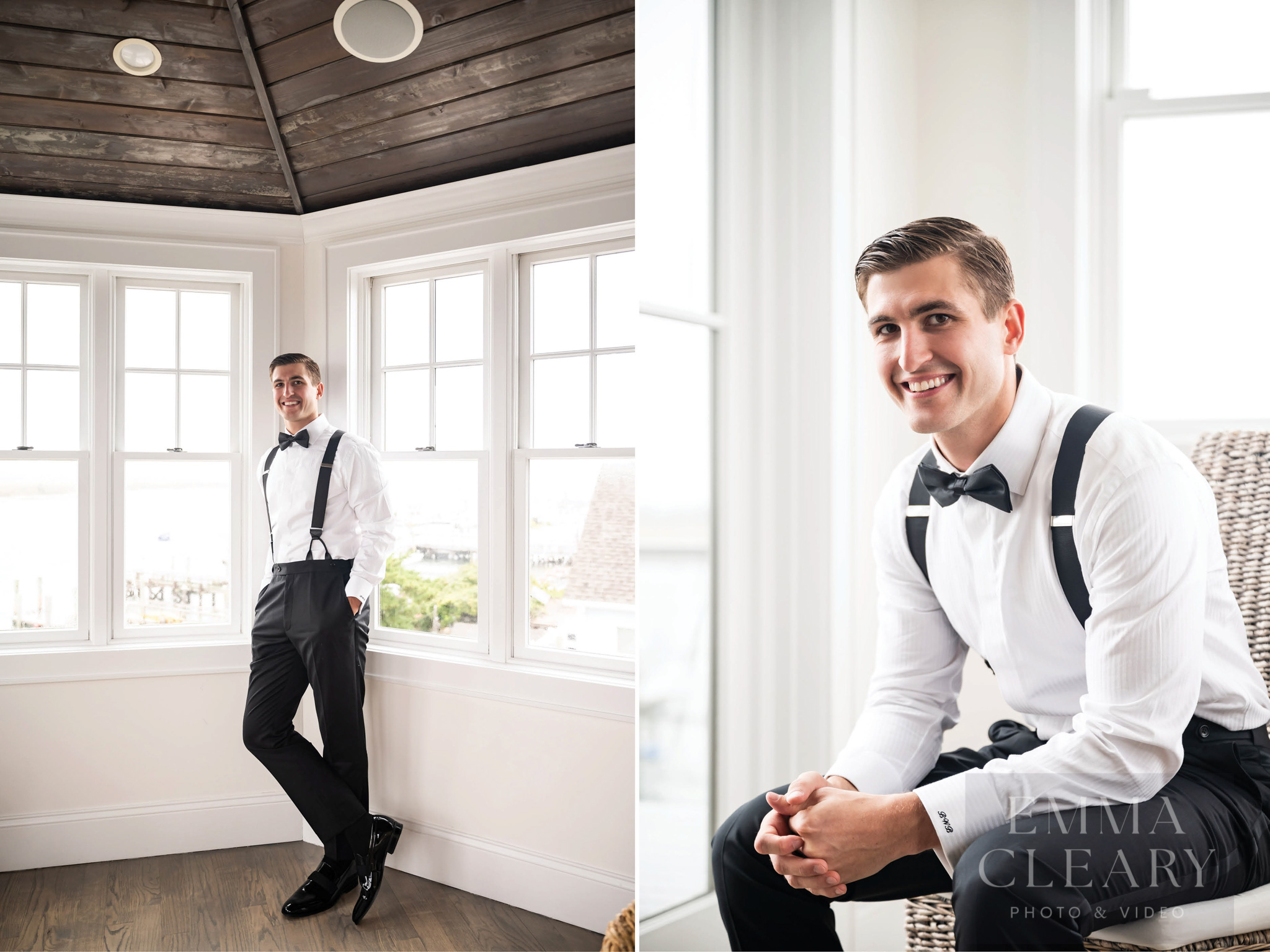 Groom's wedding morning portrait
