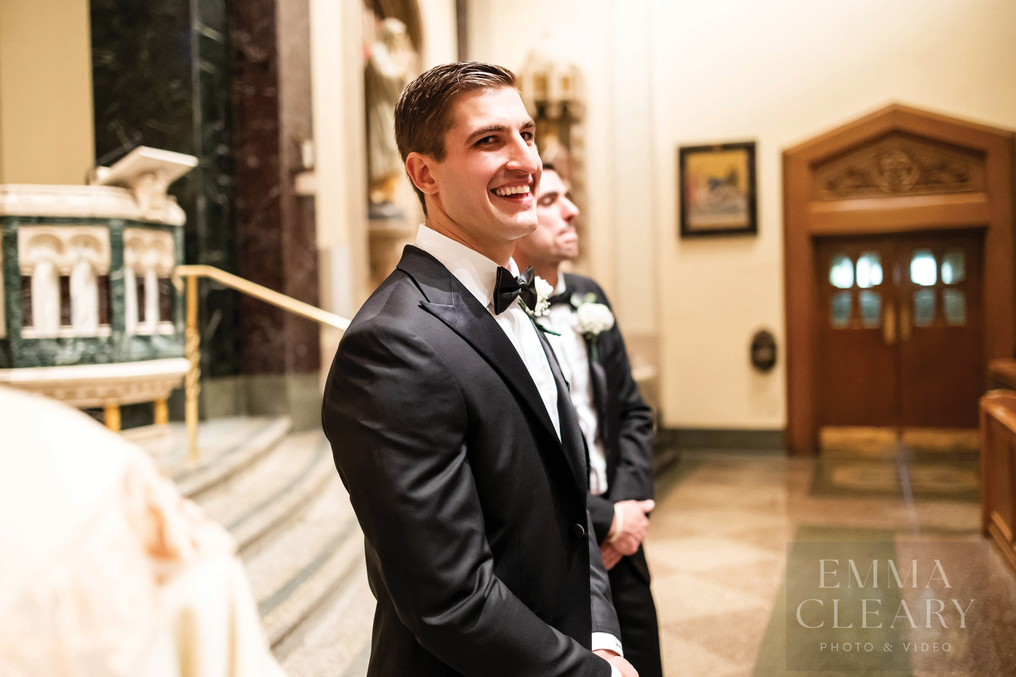 Groom is waiting for his bride