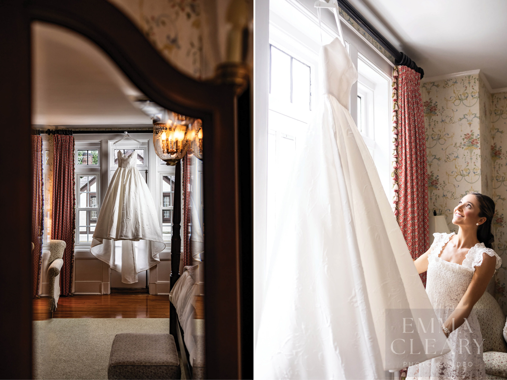 Bride and wedding dress