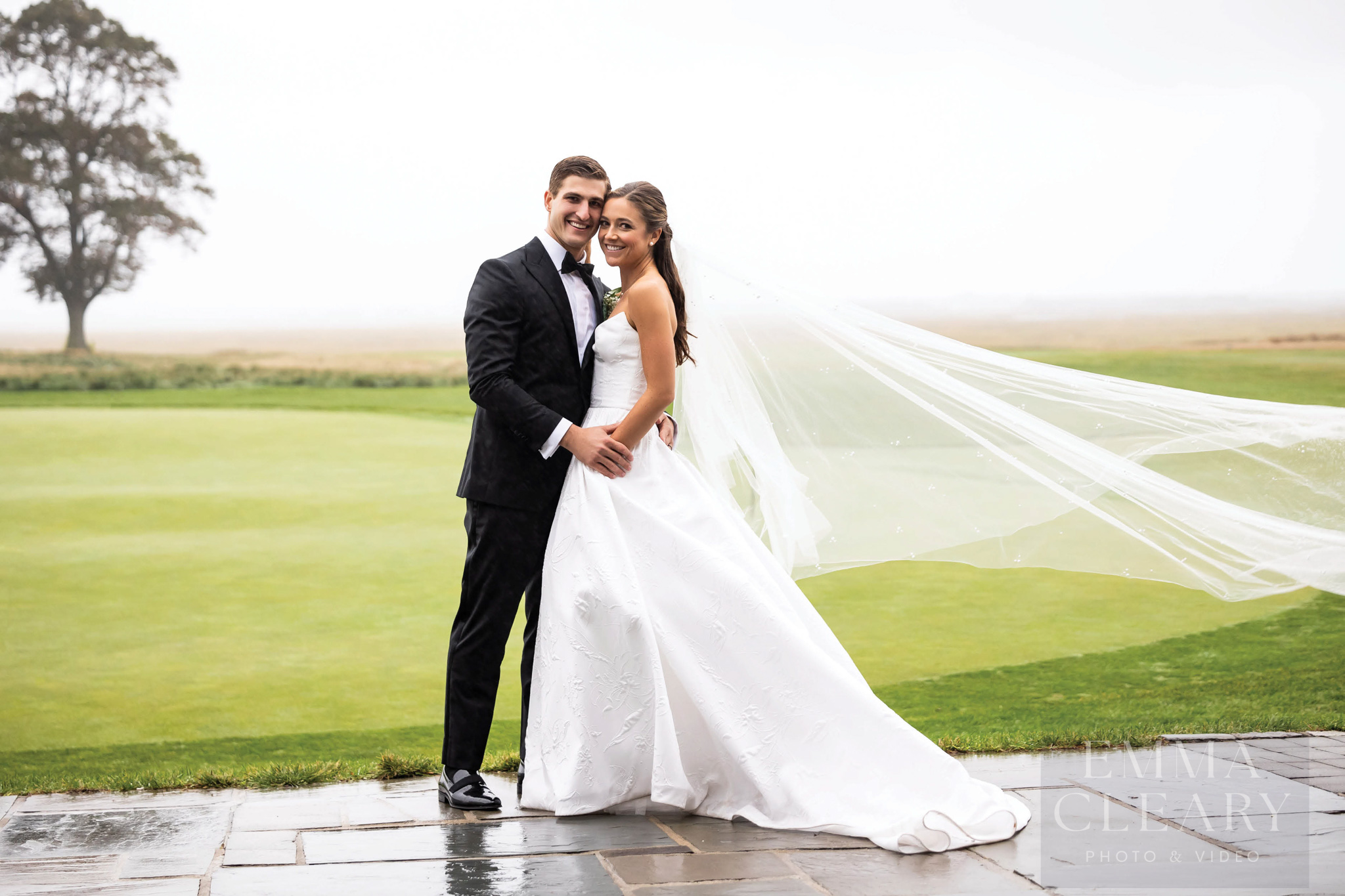 Rockaway Hunting Club Wedding photo of the couple