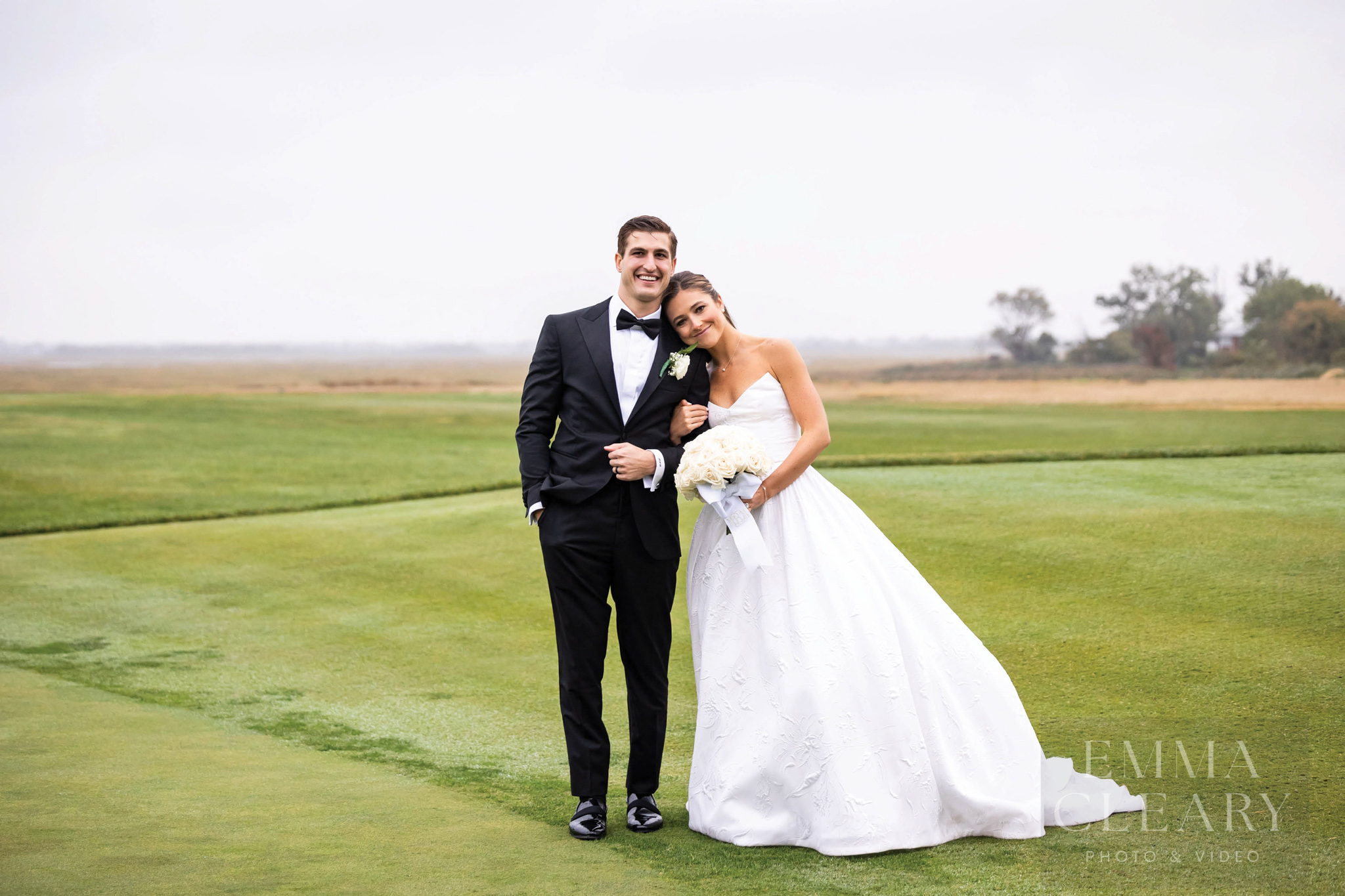 Portrait of the bride and groom