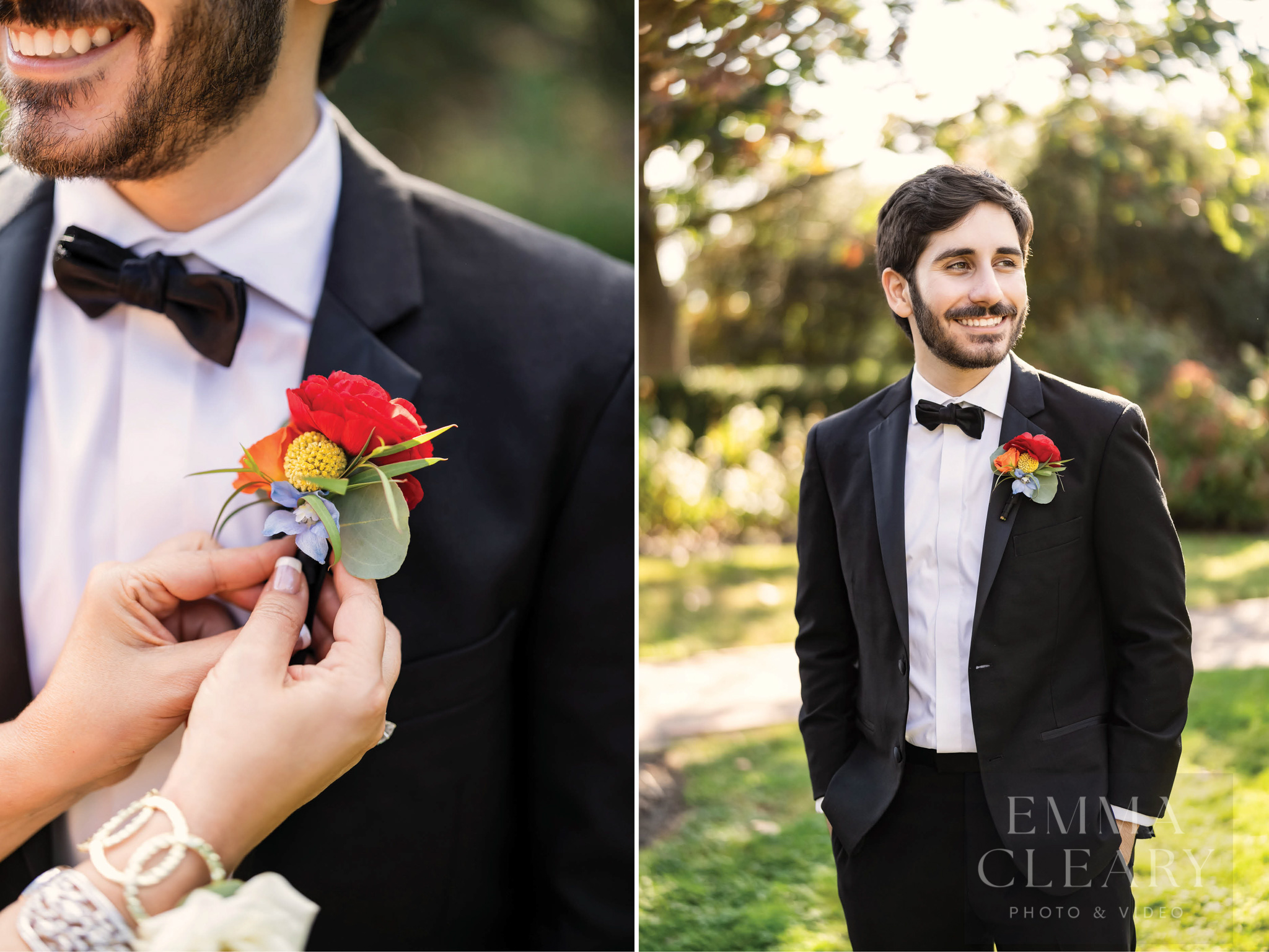 Outdoor groom's portrait