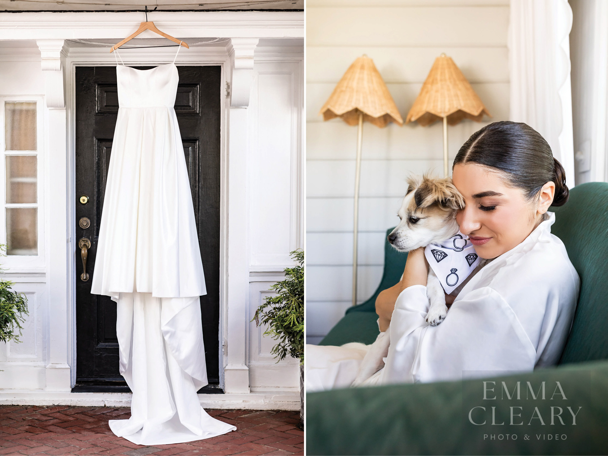 Bride and wedding dress