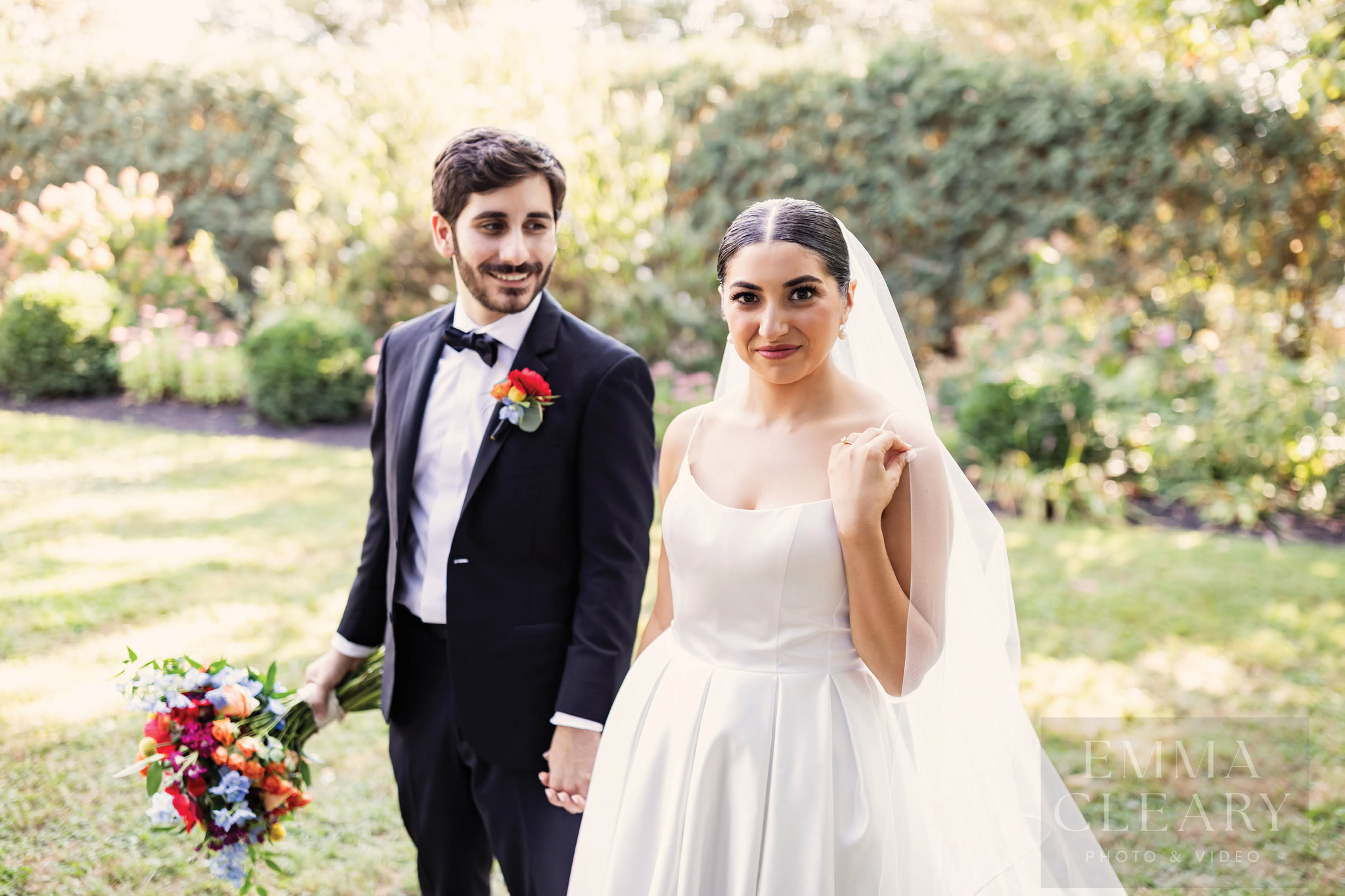 Wedding photo of the couple