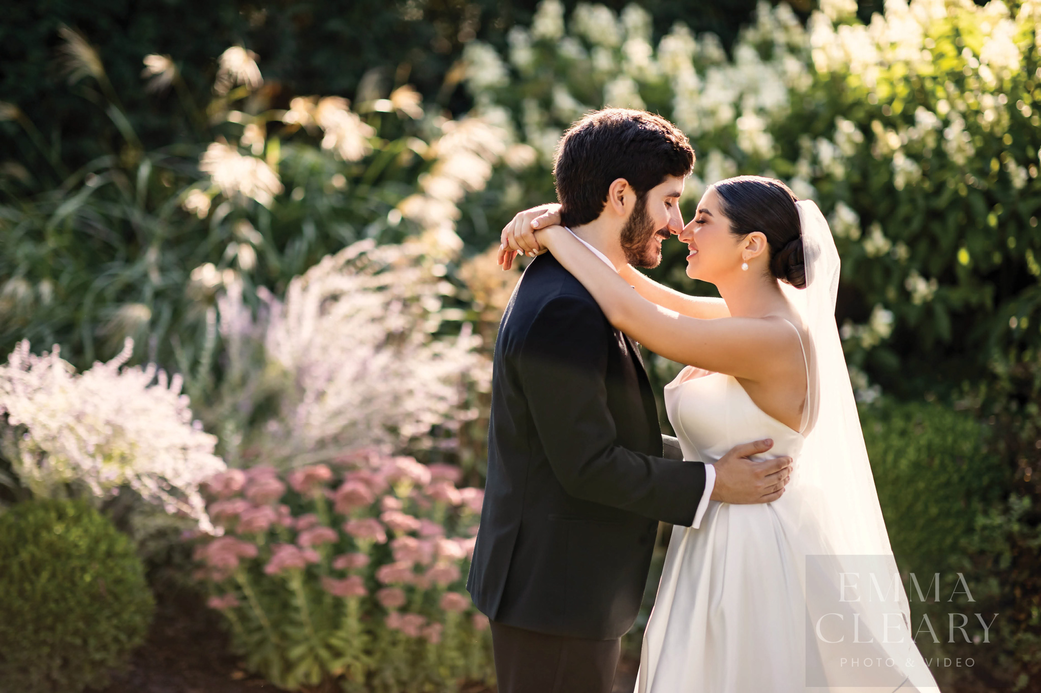 Portrait of the bride and groom