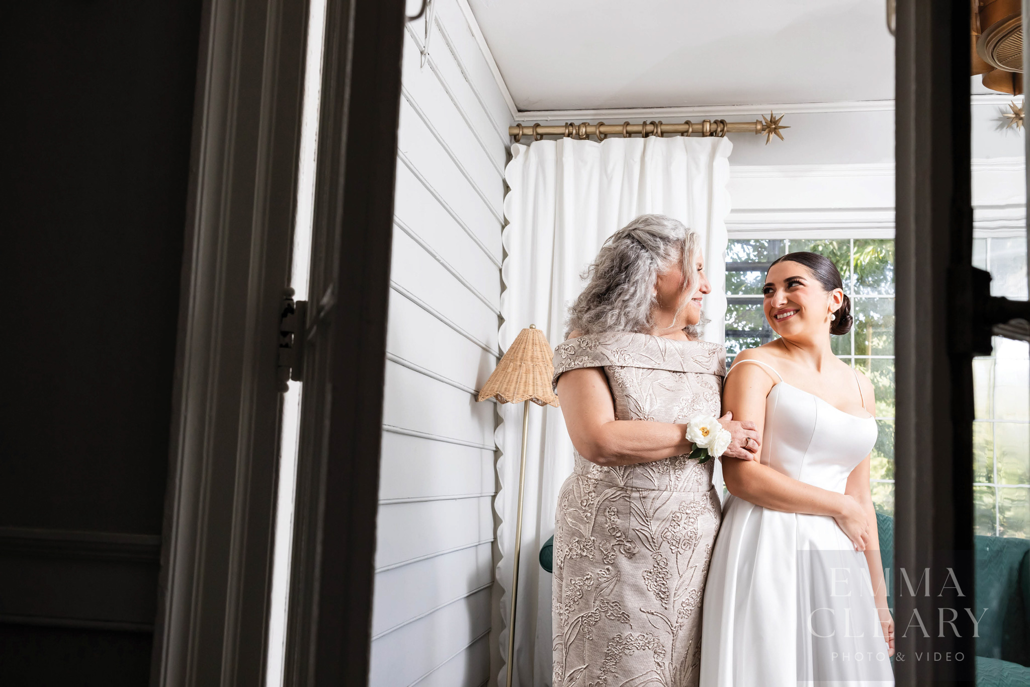 Bride and mom