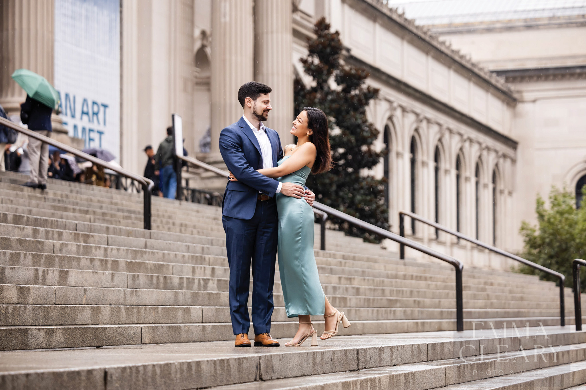 An engaged couple