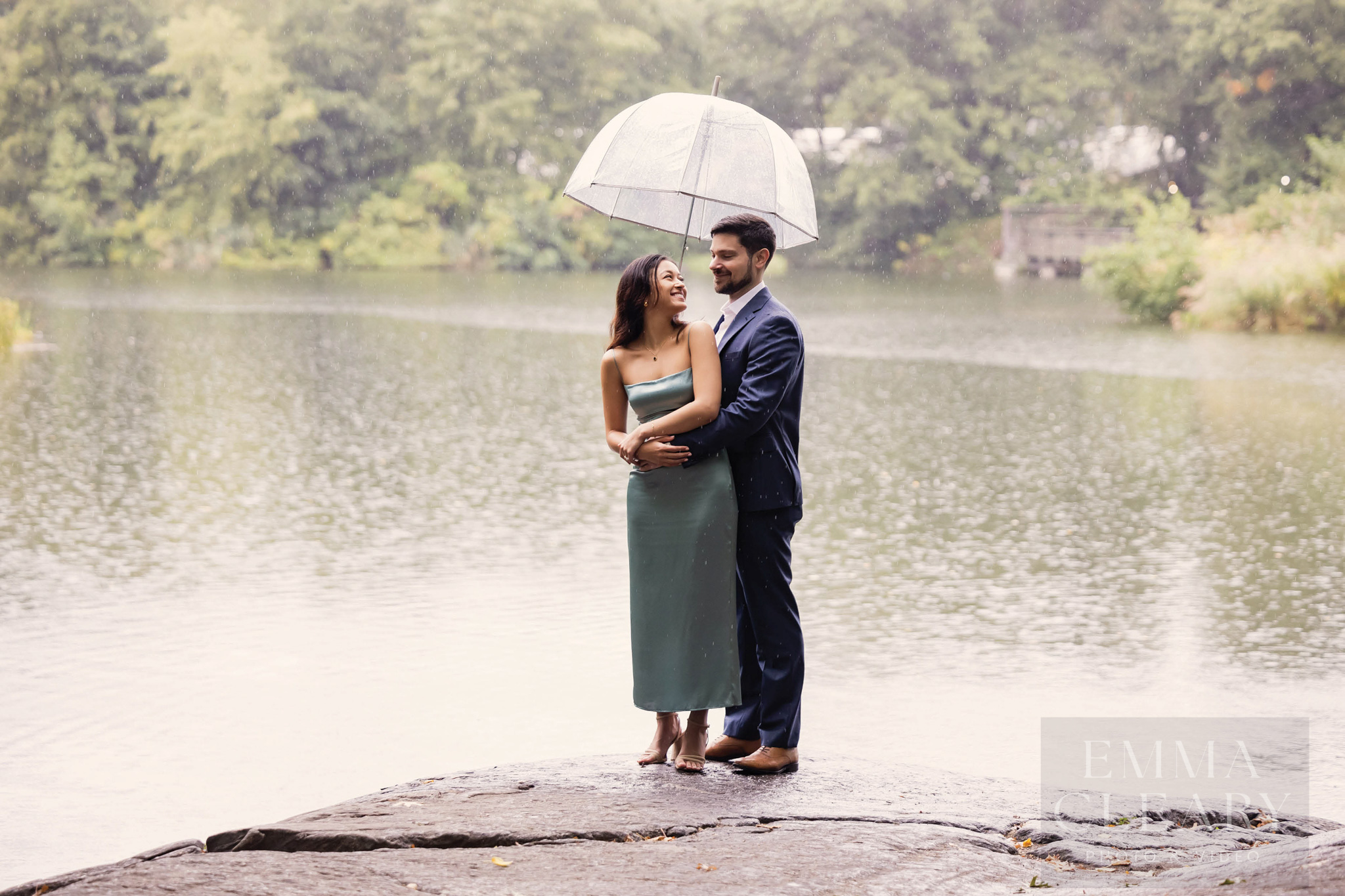 The engagement rainy image