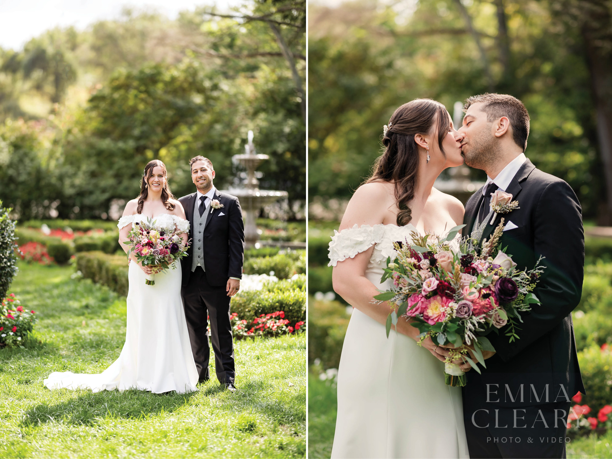 Couple's wedding photo