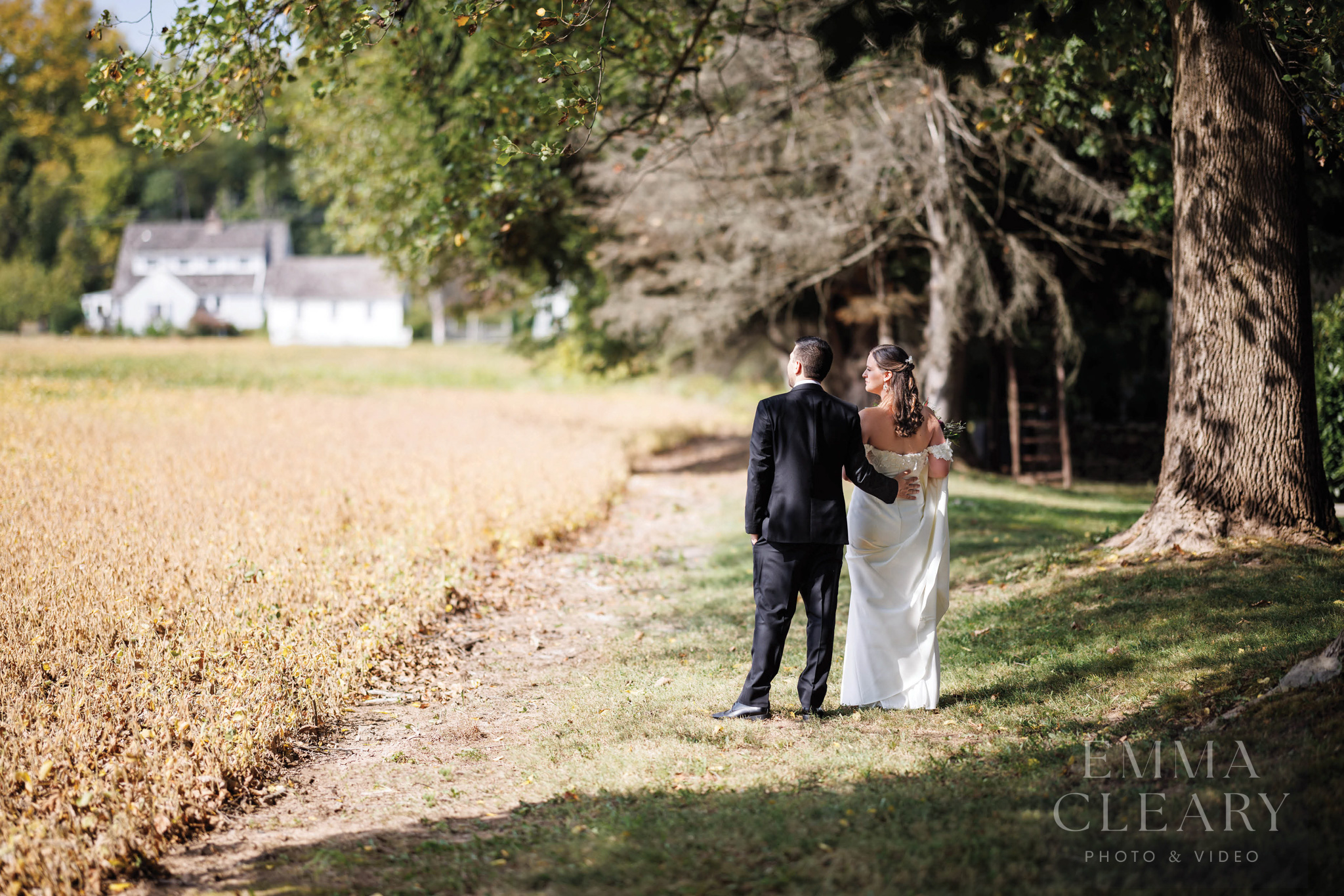 Wedding portrait of a couple