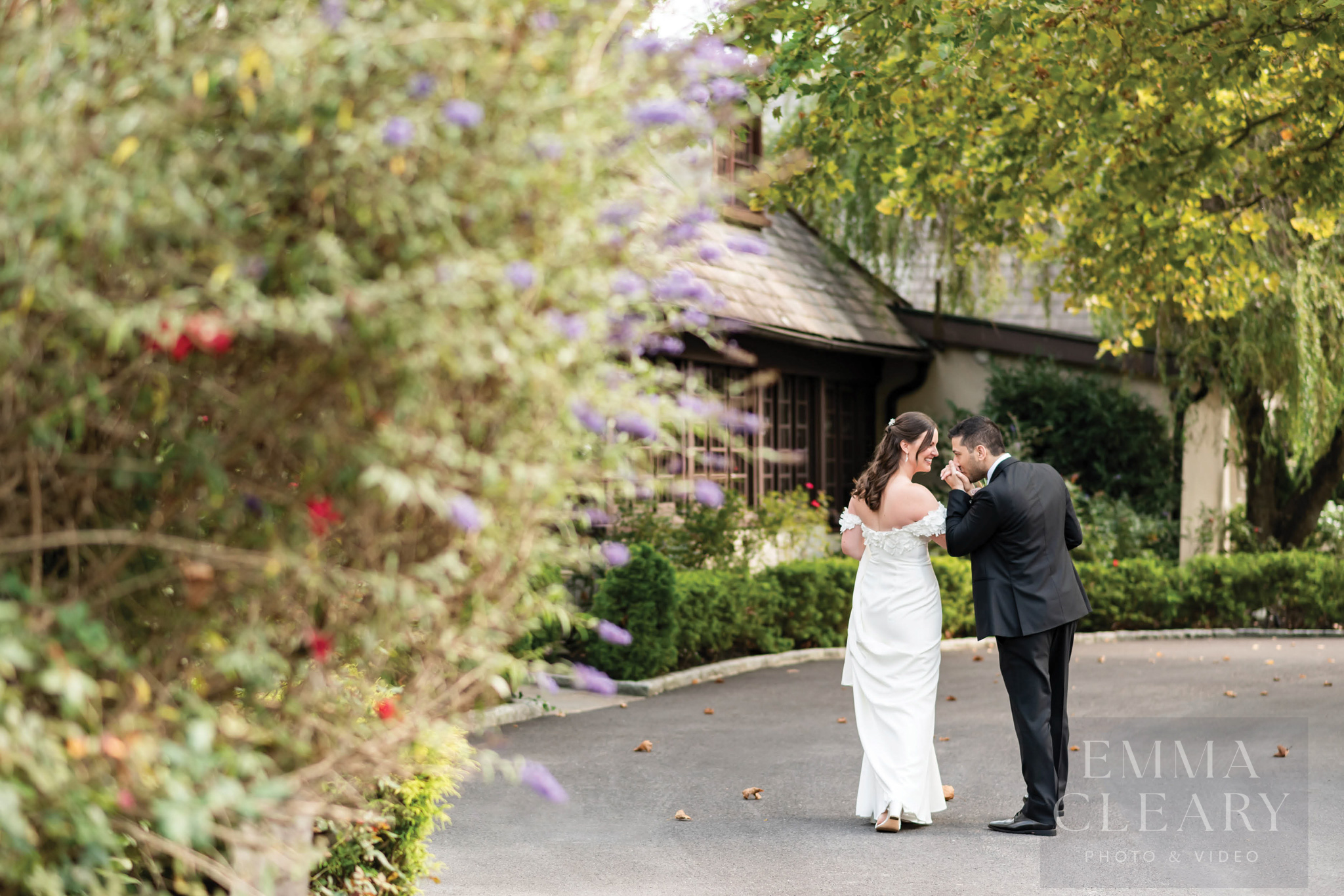 Wedding portrait of a couple