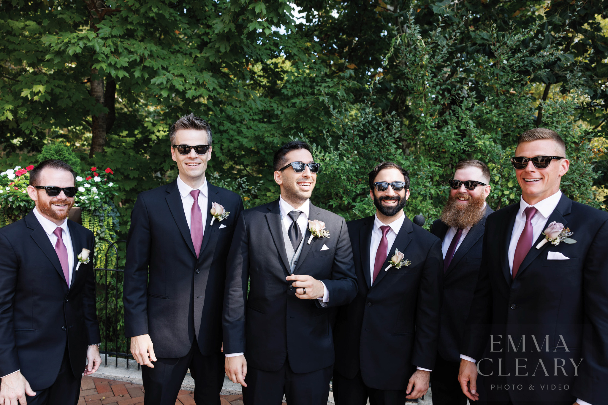 Groom and groomsmen