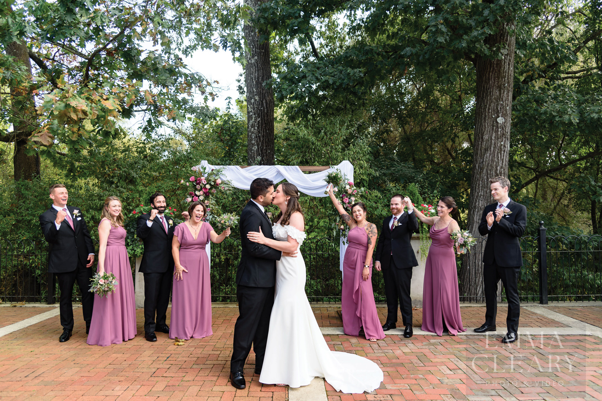 Group wedding portrait