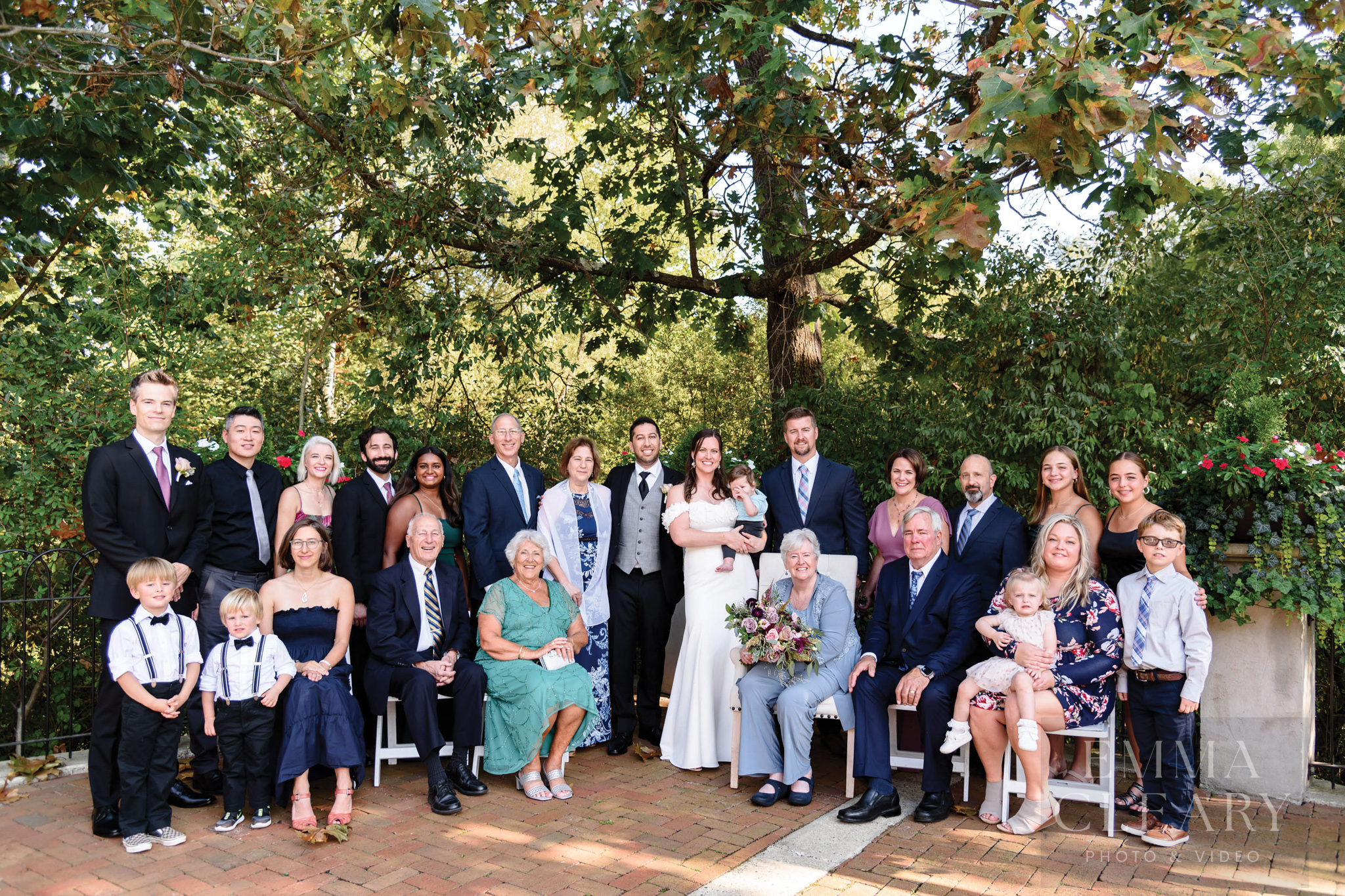Group wedding portrait