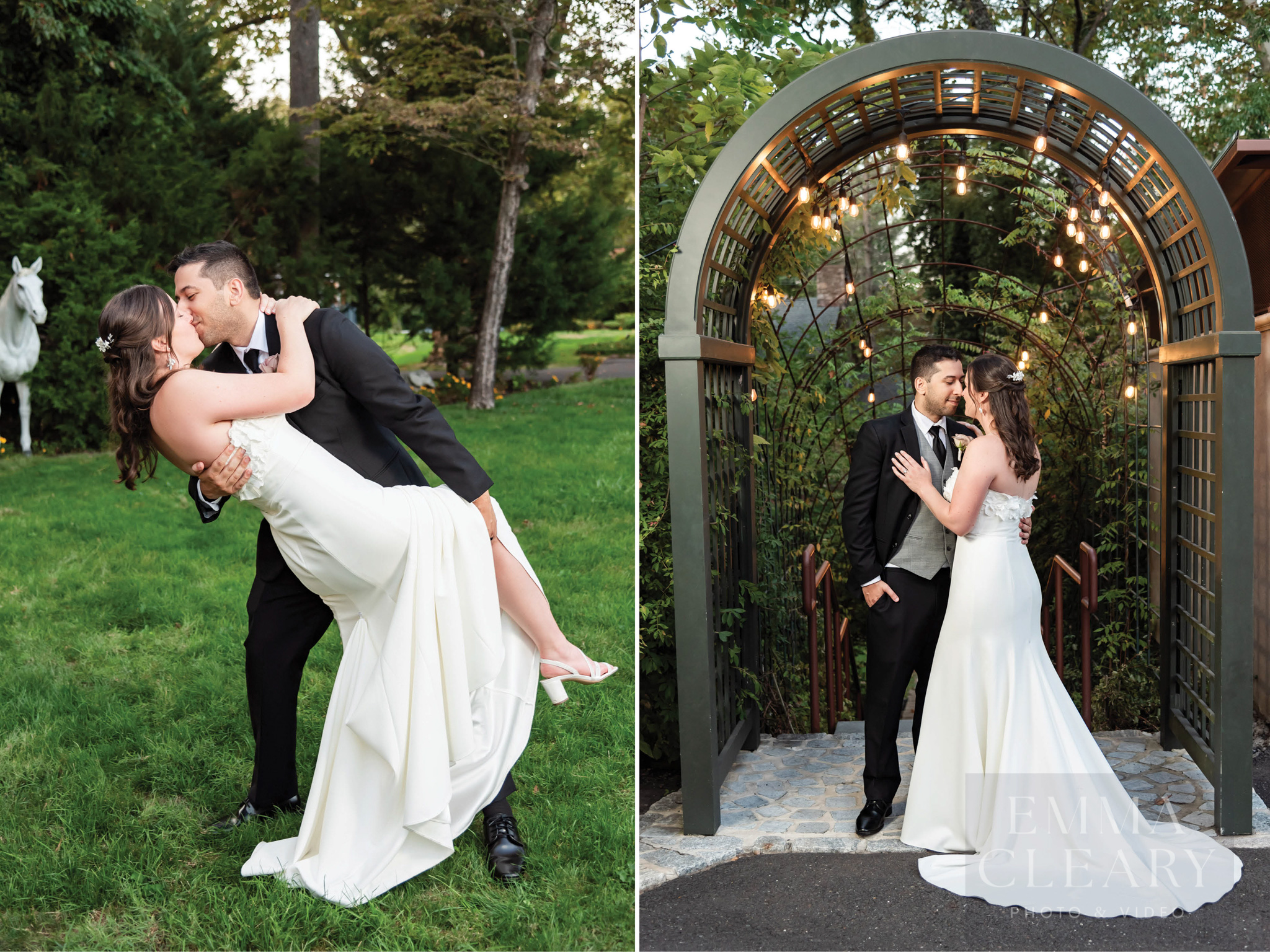 Portrait of the bride and groom