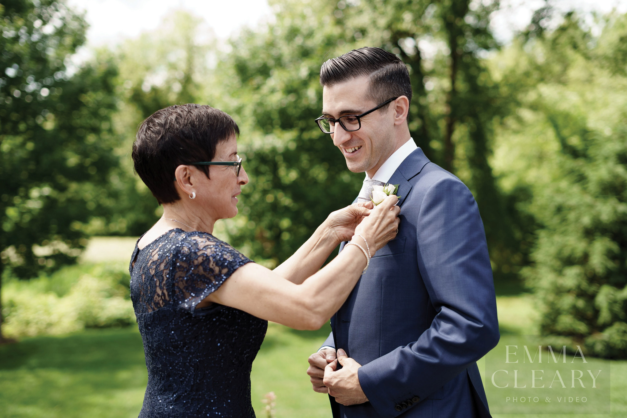 The groom and the mother