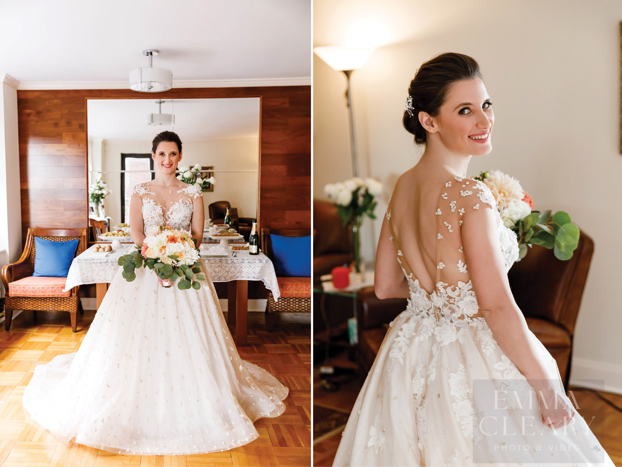 Wedding portrait of the bride