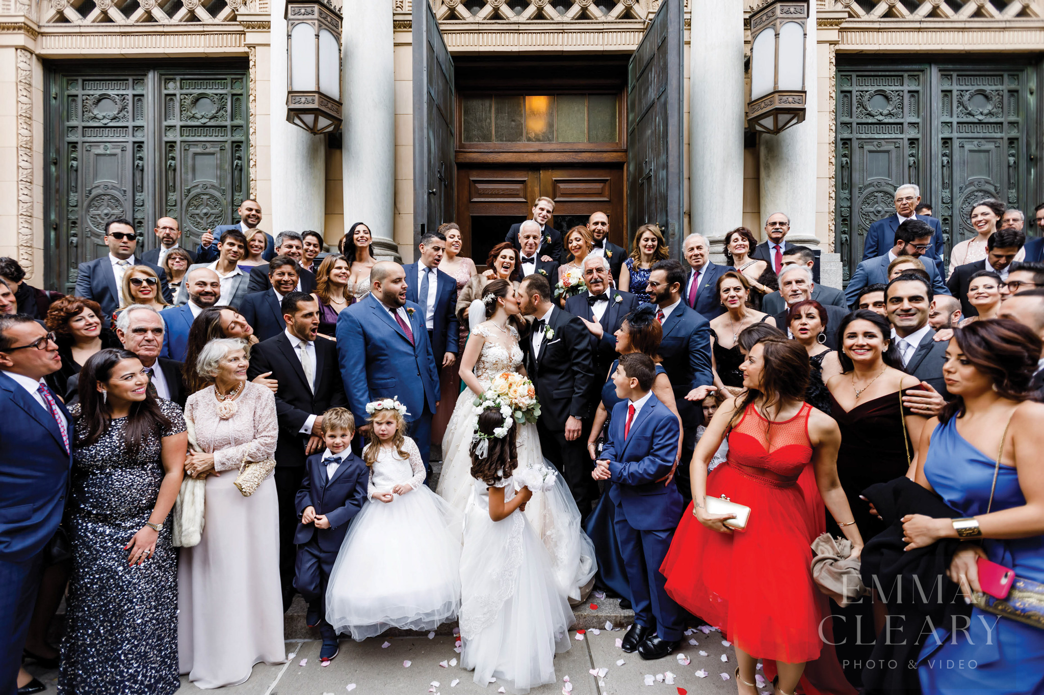 Group wedding portrait