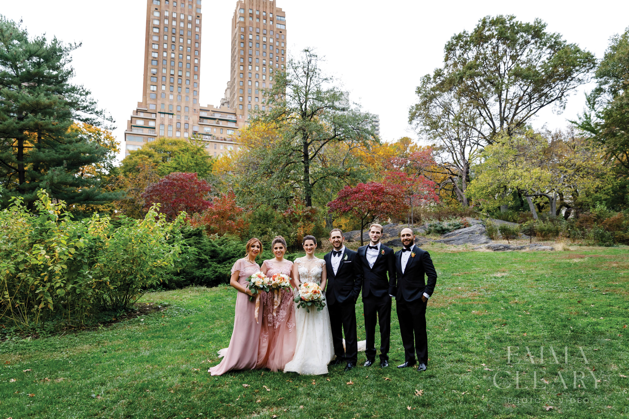 Group wedding portrait