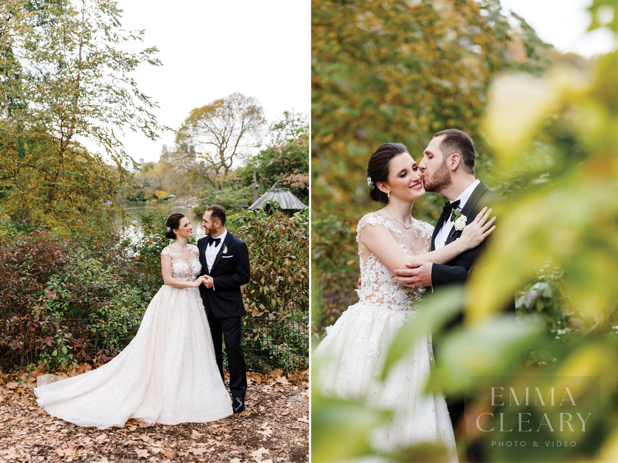 Wedding photo of the couple