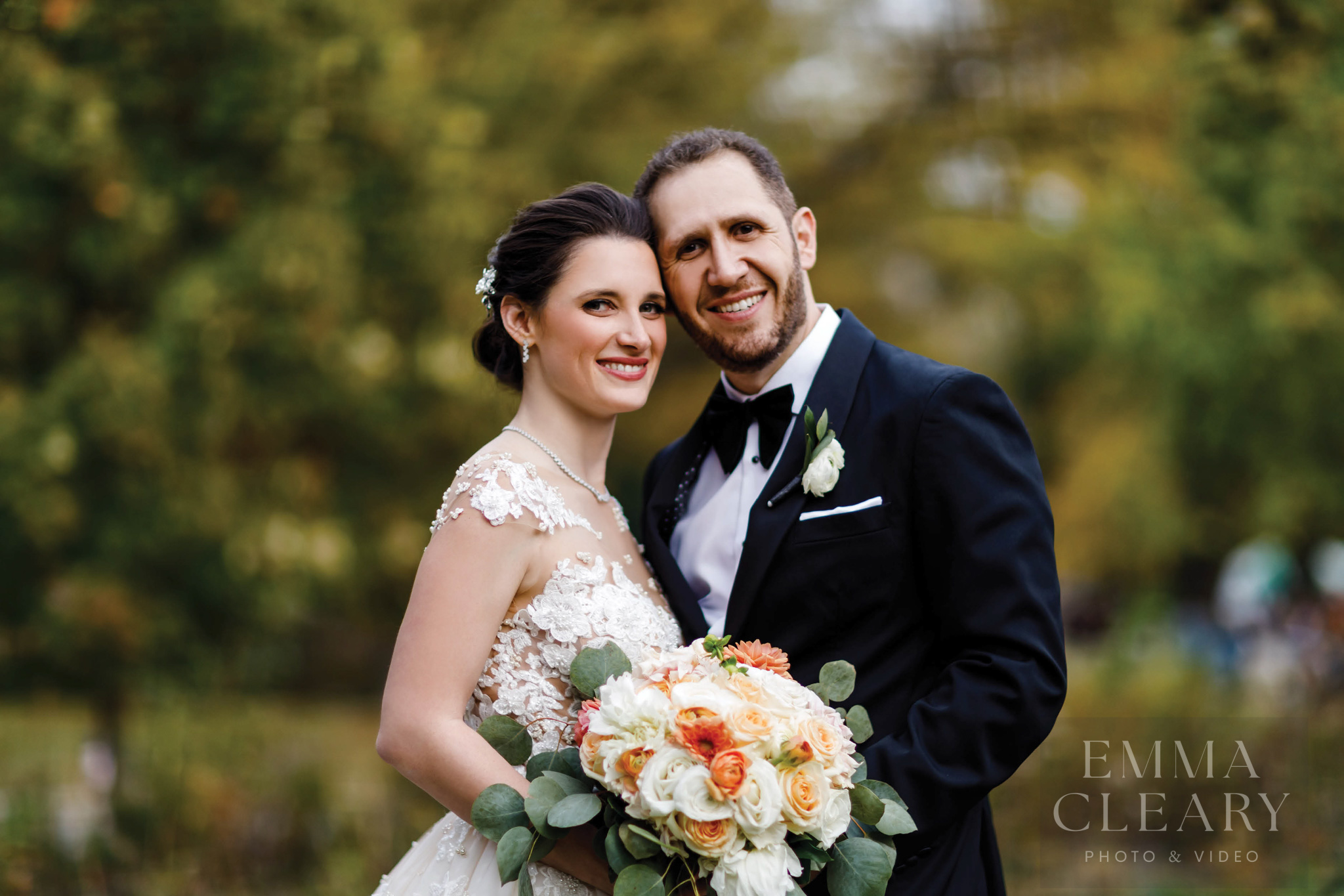Couple's wedding photo