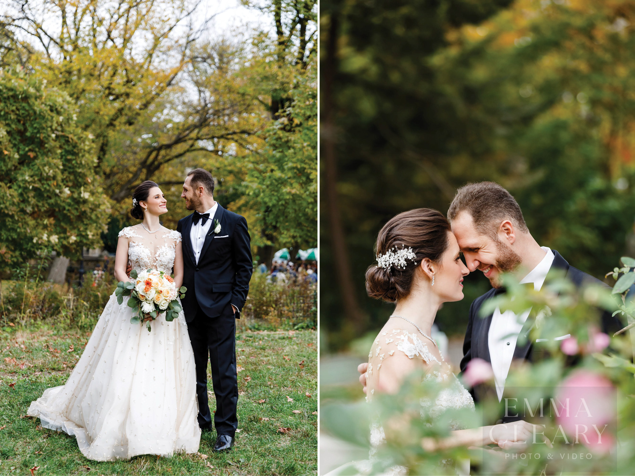 Wedding portrait of a couple