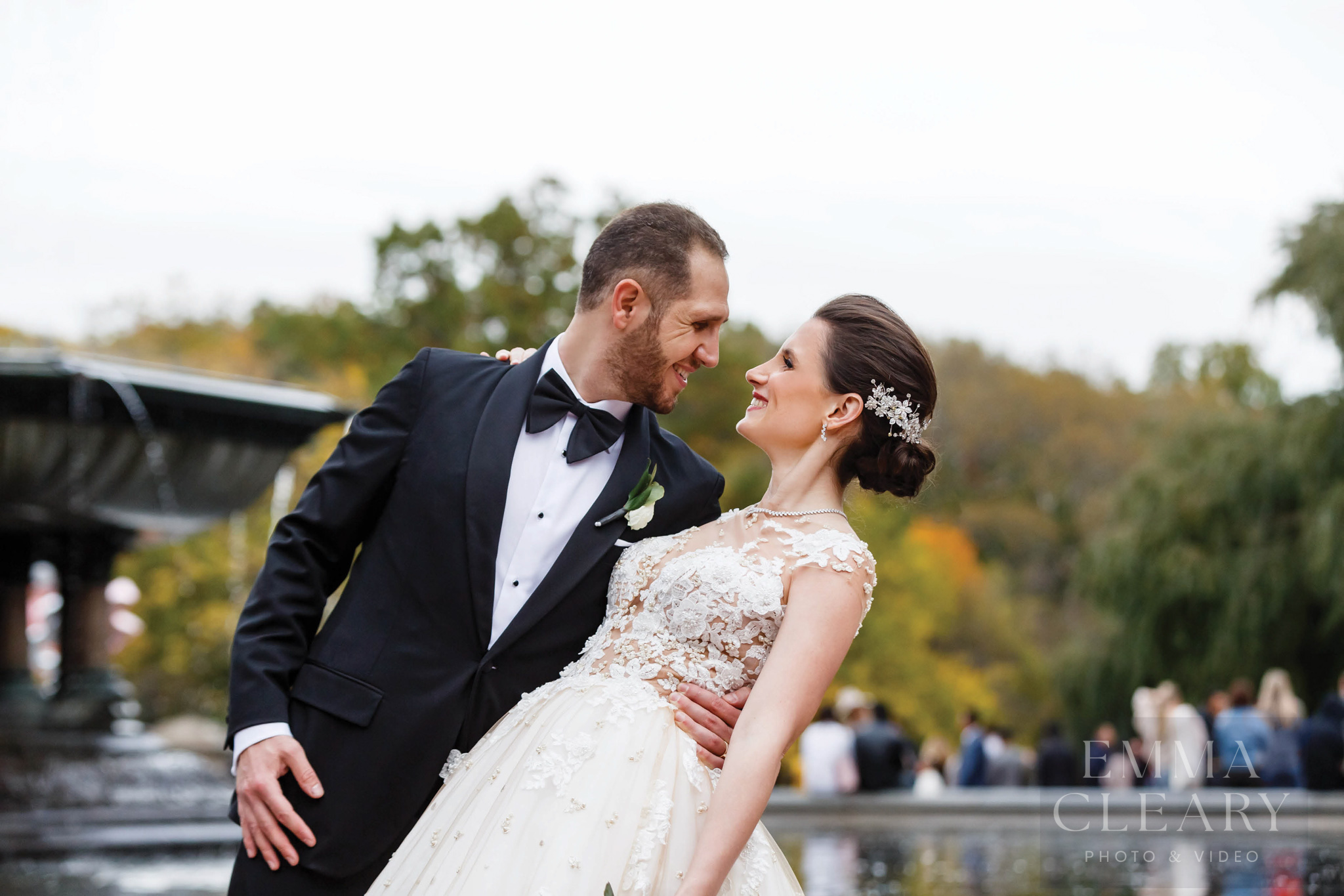 Portrait of the bride and groom