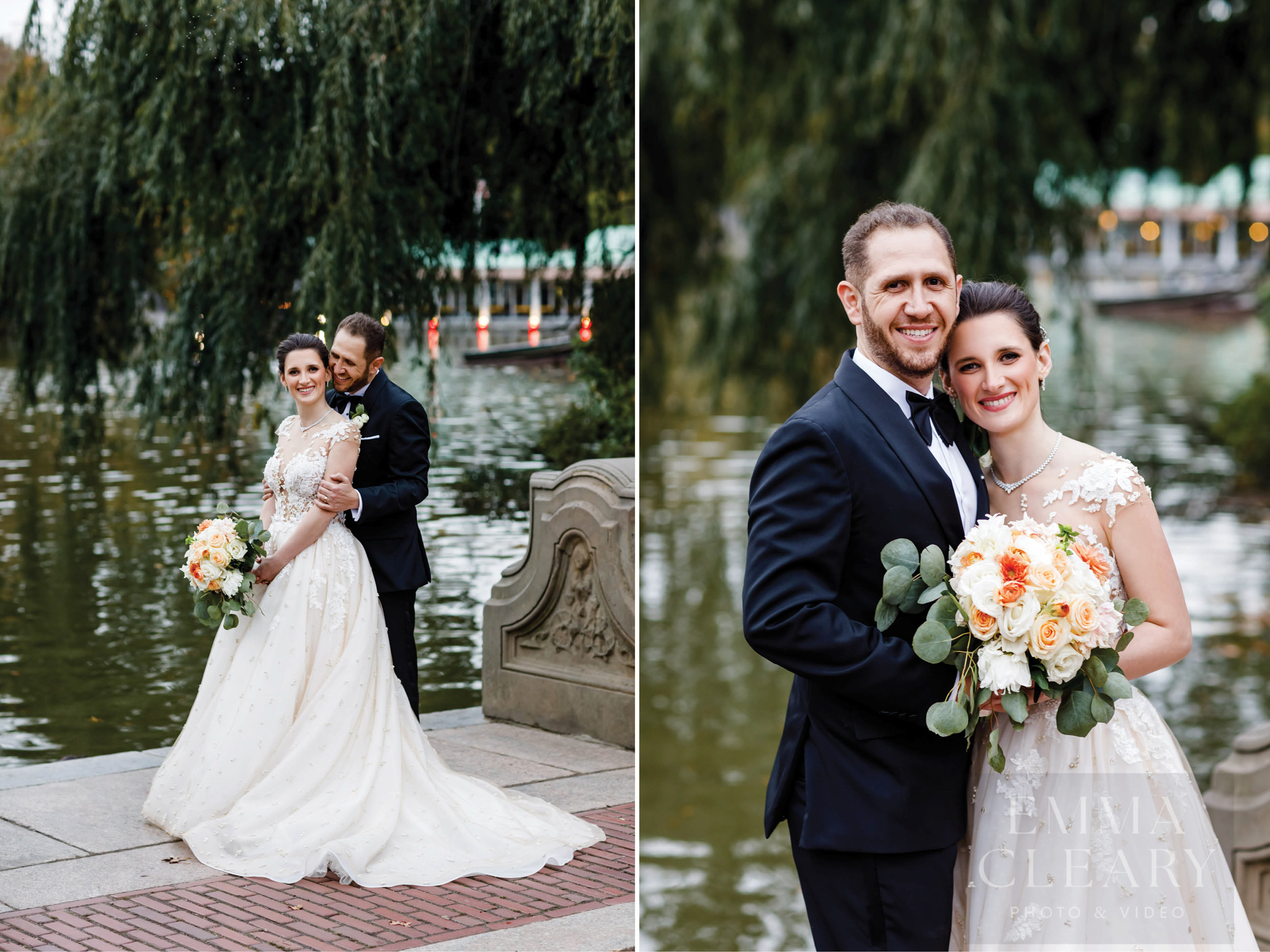 Couple's wedding photo