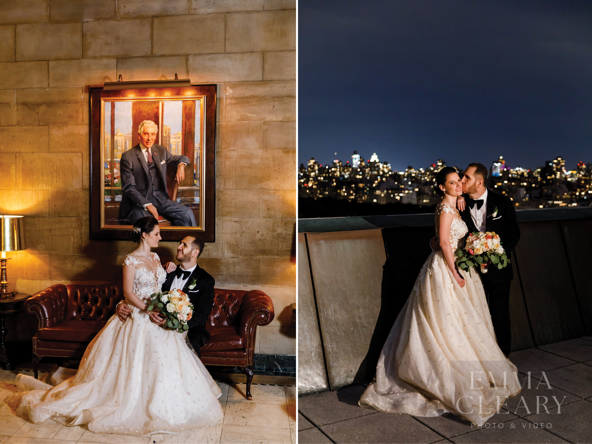 Couple's wedding photo