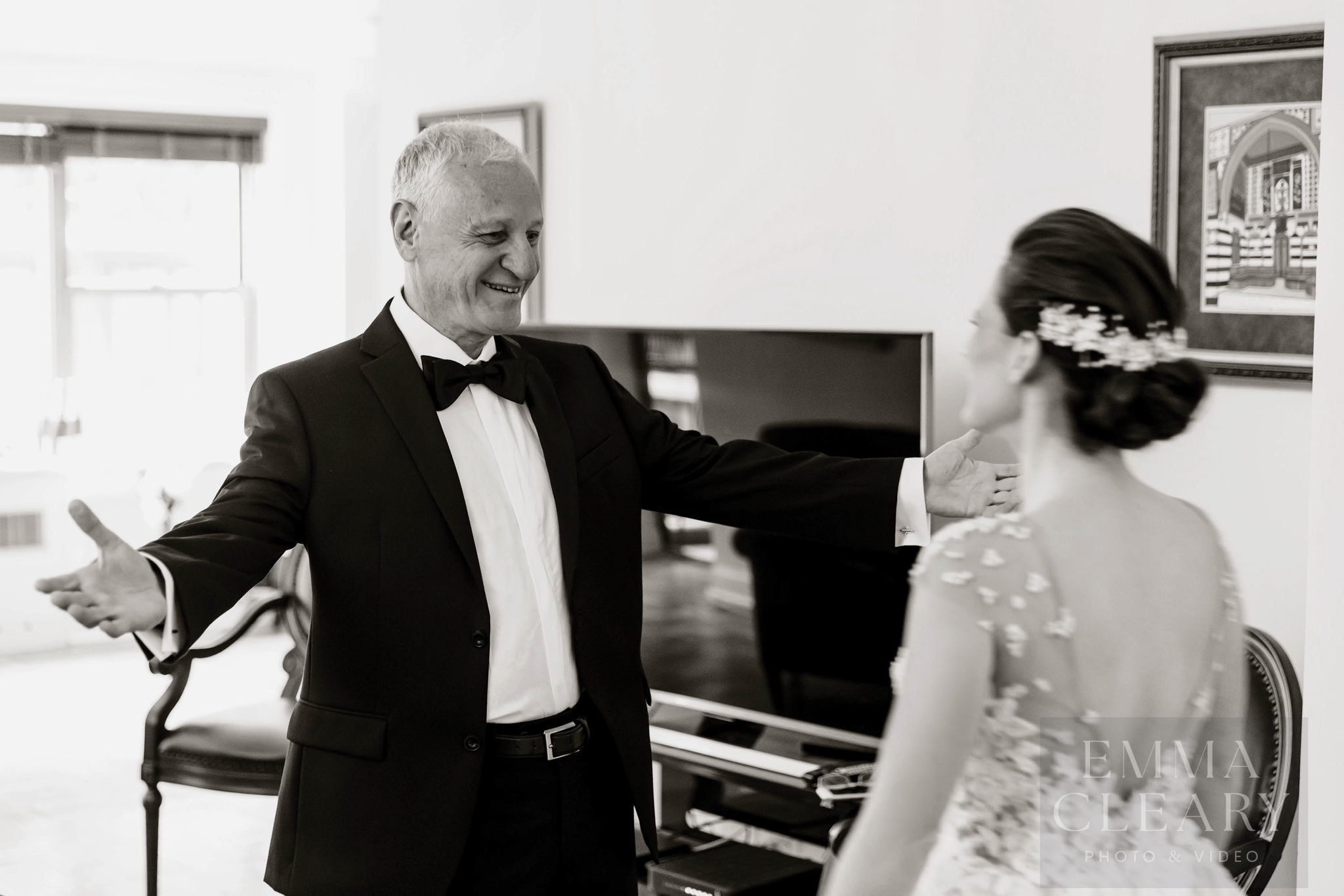 The bride and the father