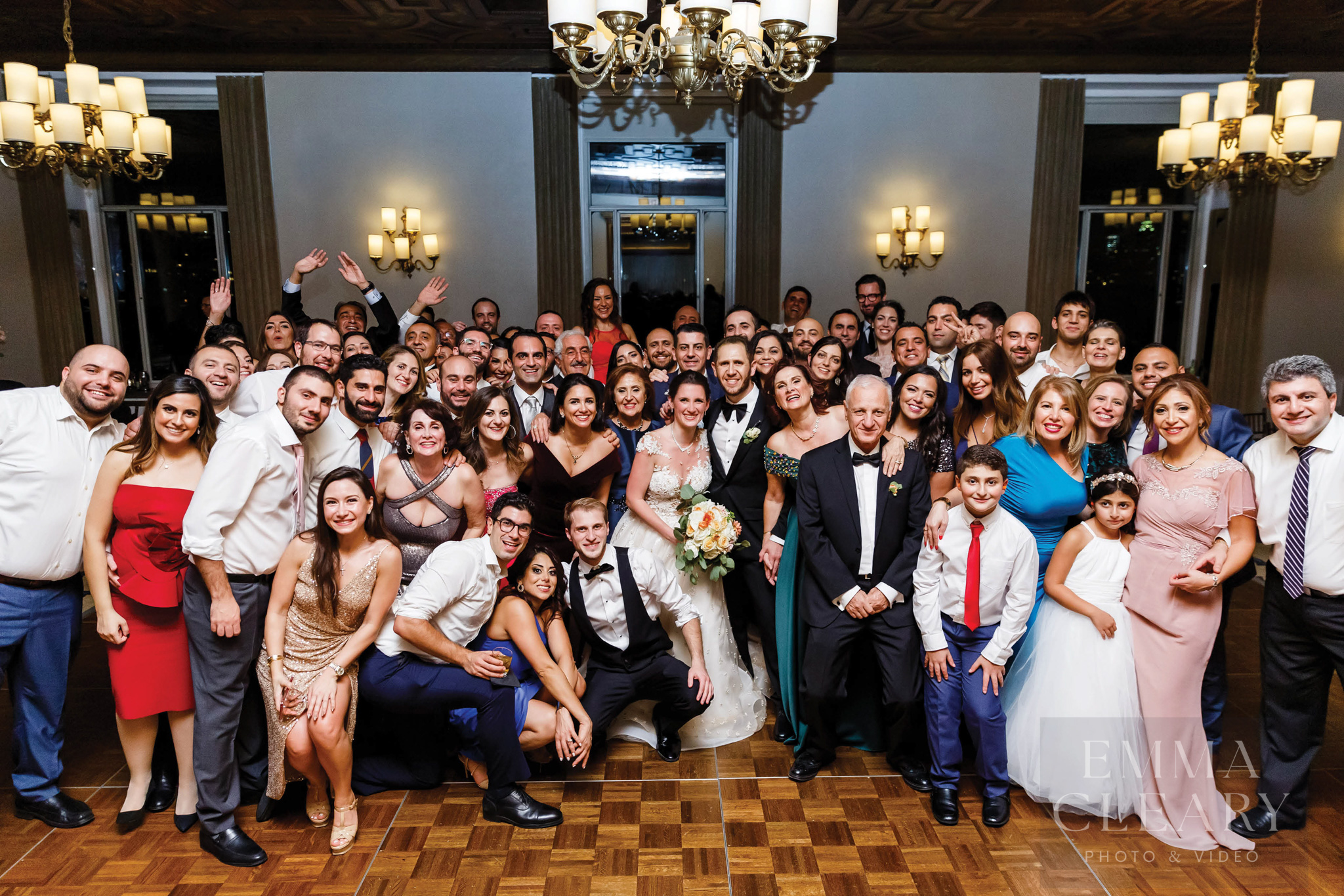 Group wedding portrait
