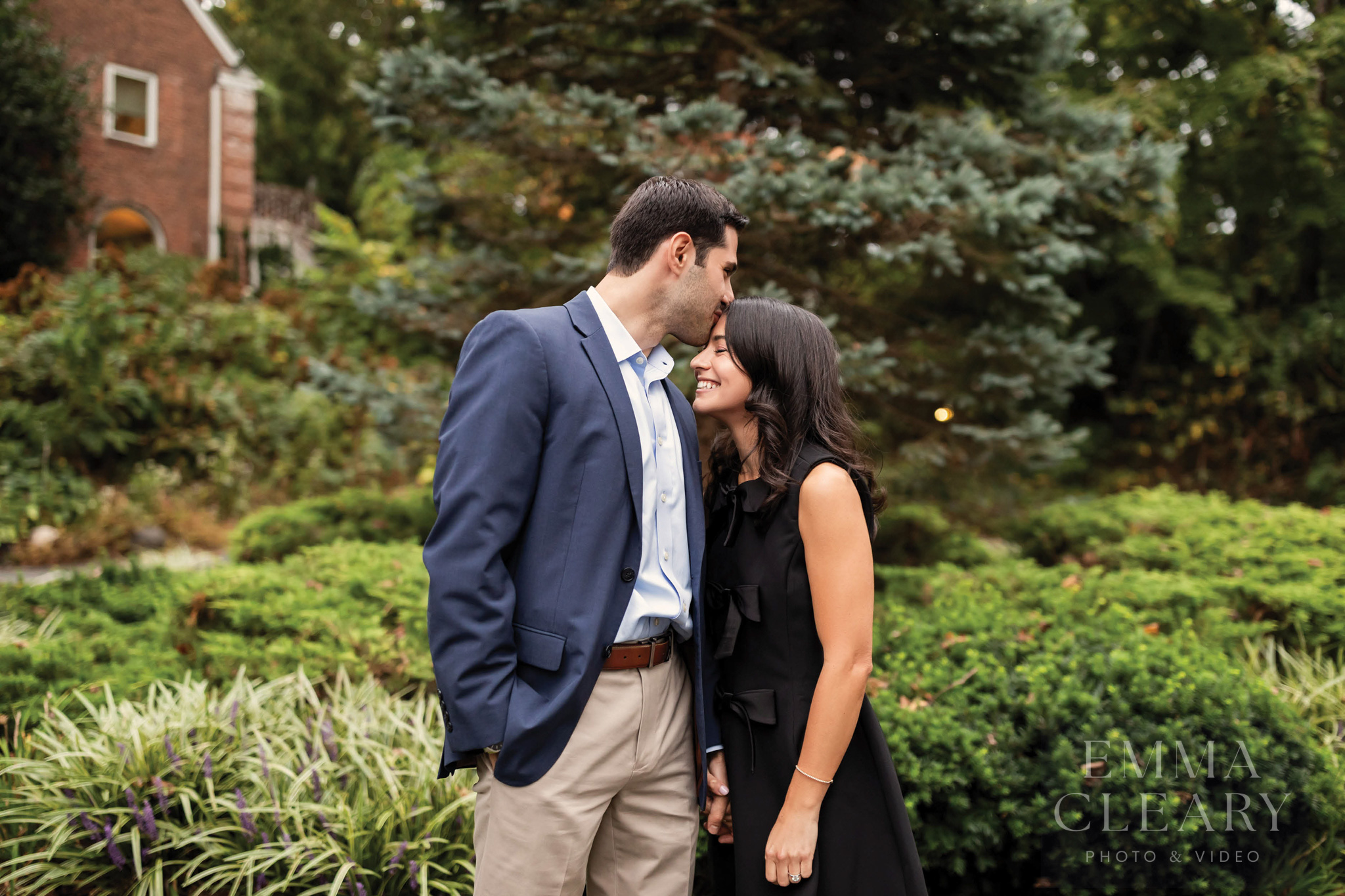 Photo of a couple kissing