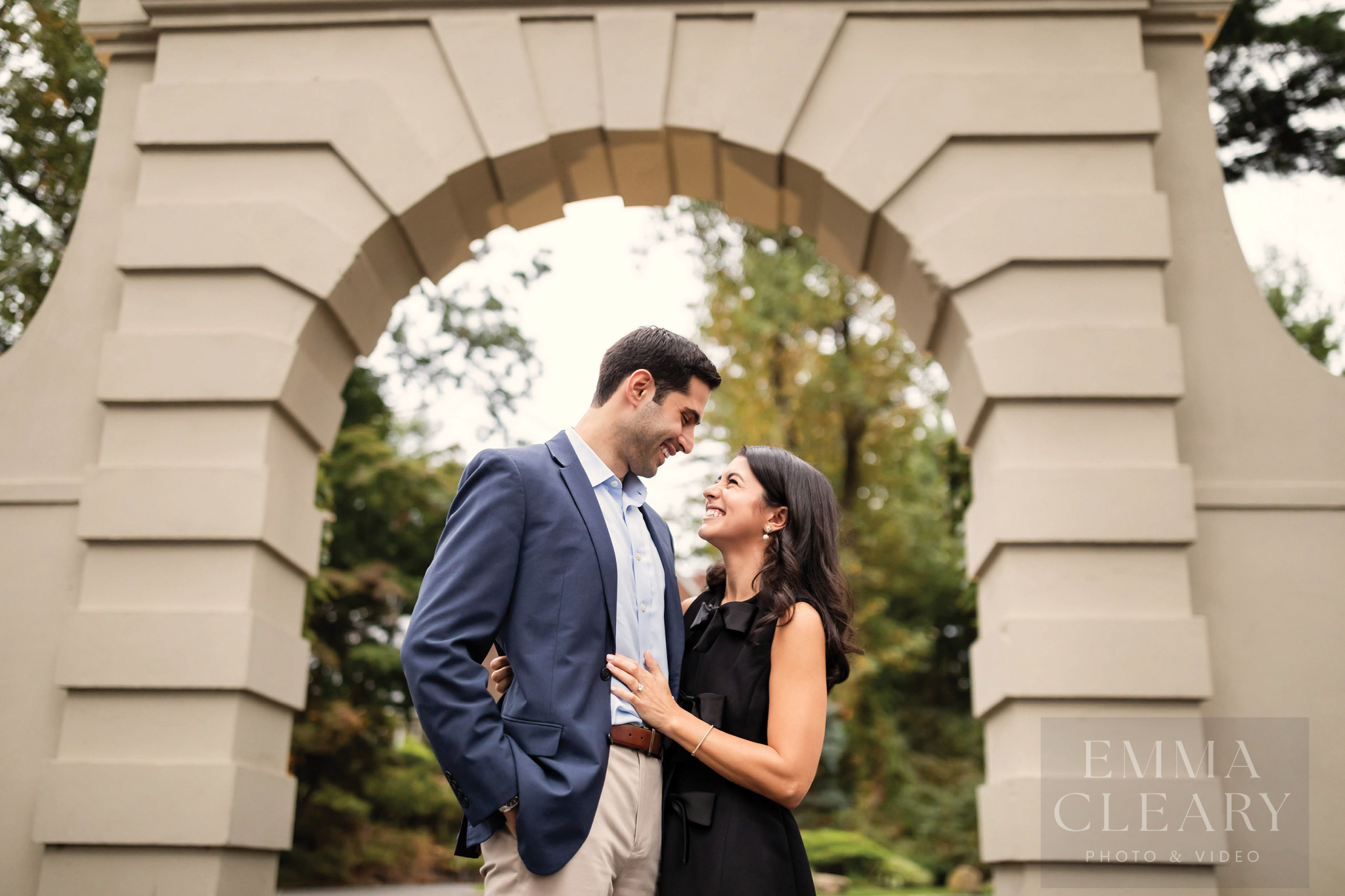 The couple's engagement photo