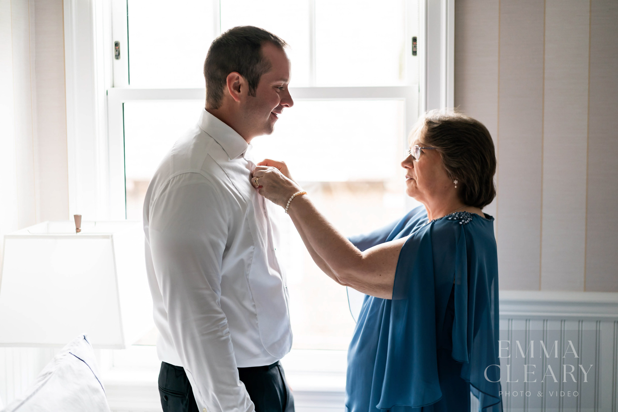 The groom and the mother