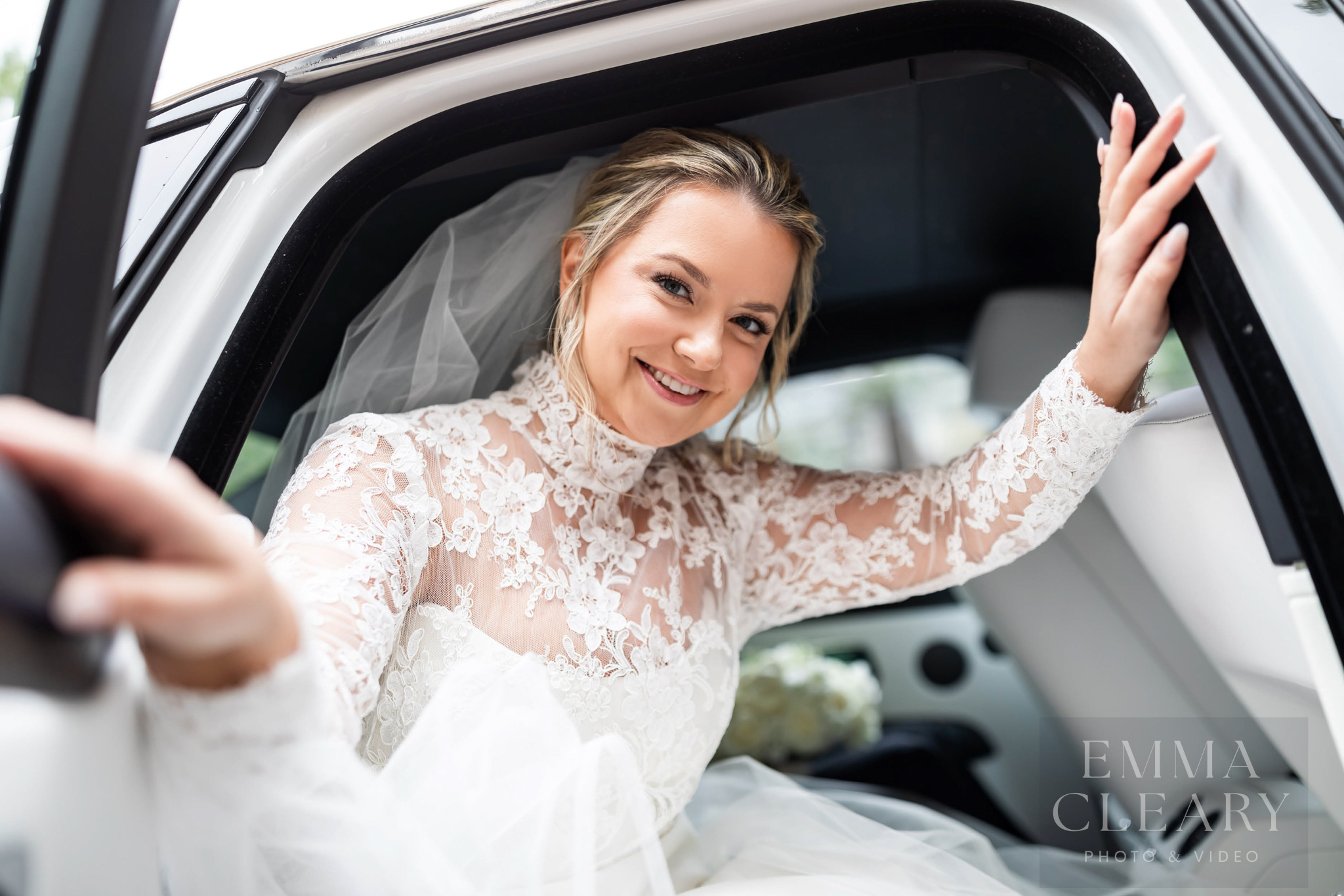 Wedding portrait of the bride