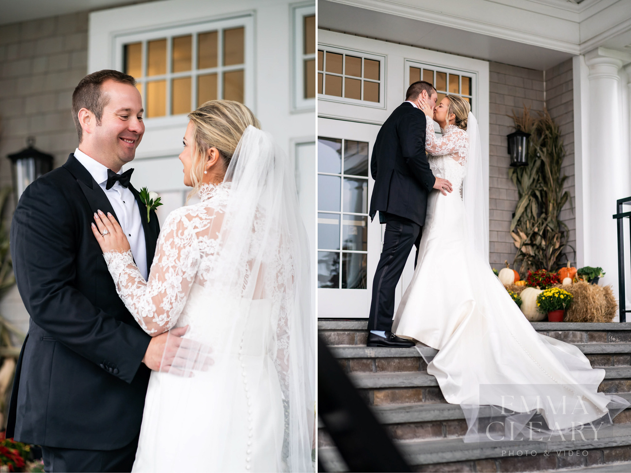 Portrait of the bride and groom