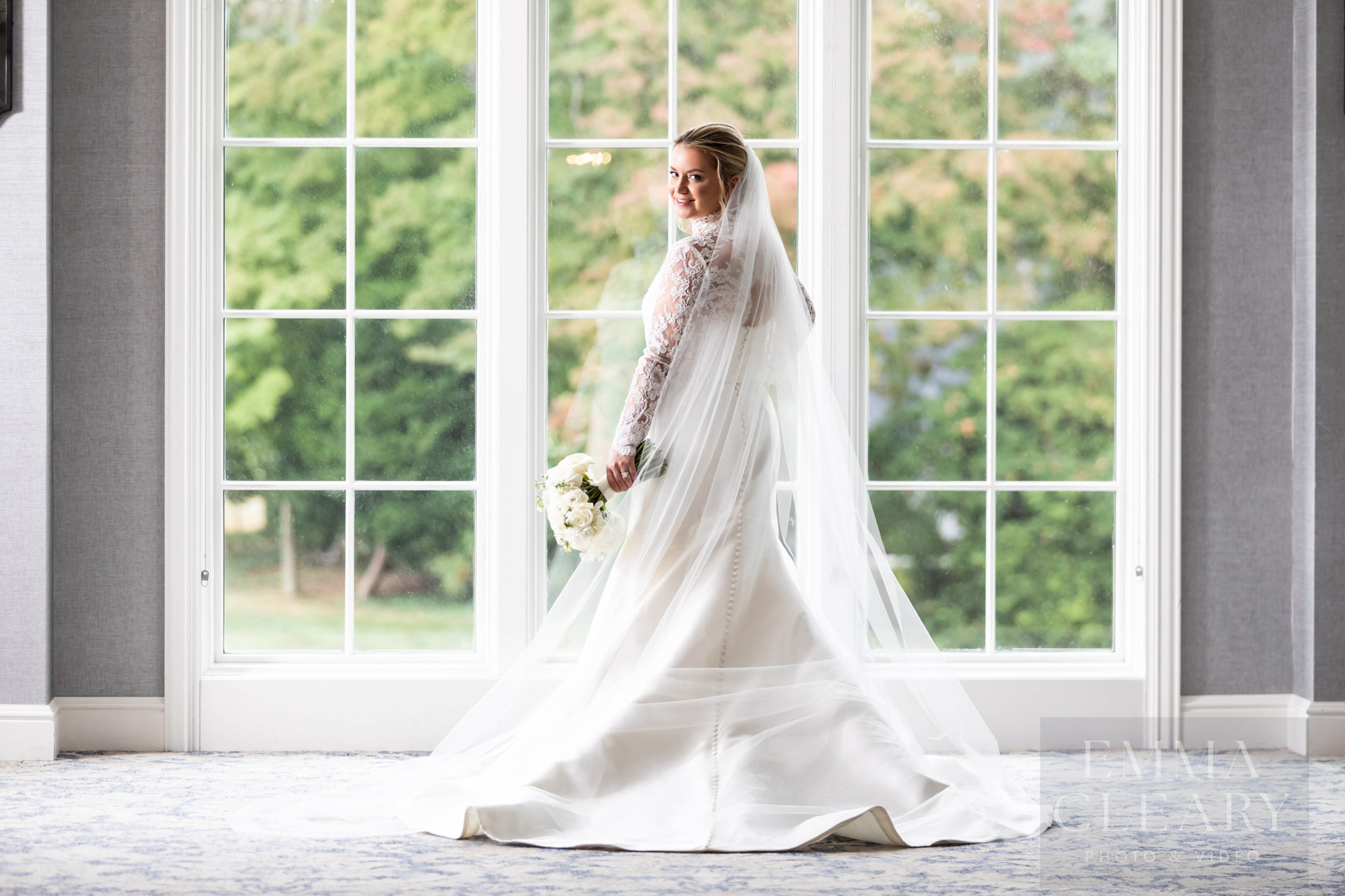 Wedding portrait of the bride