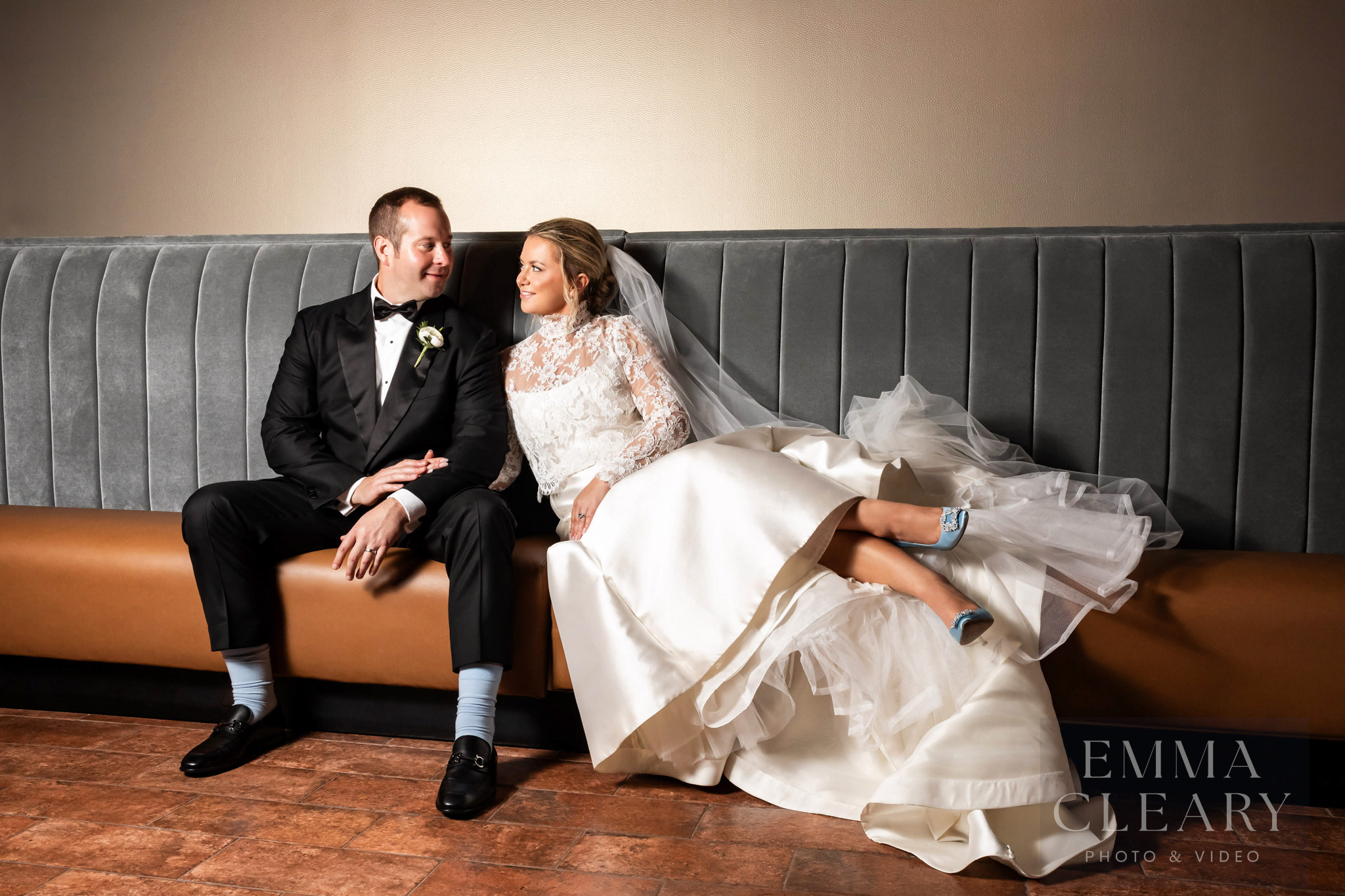 Wedding portrait of a couple