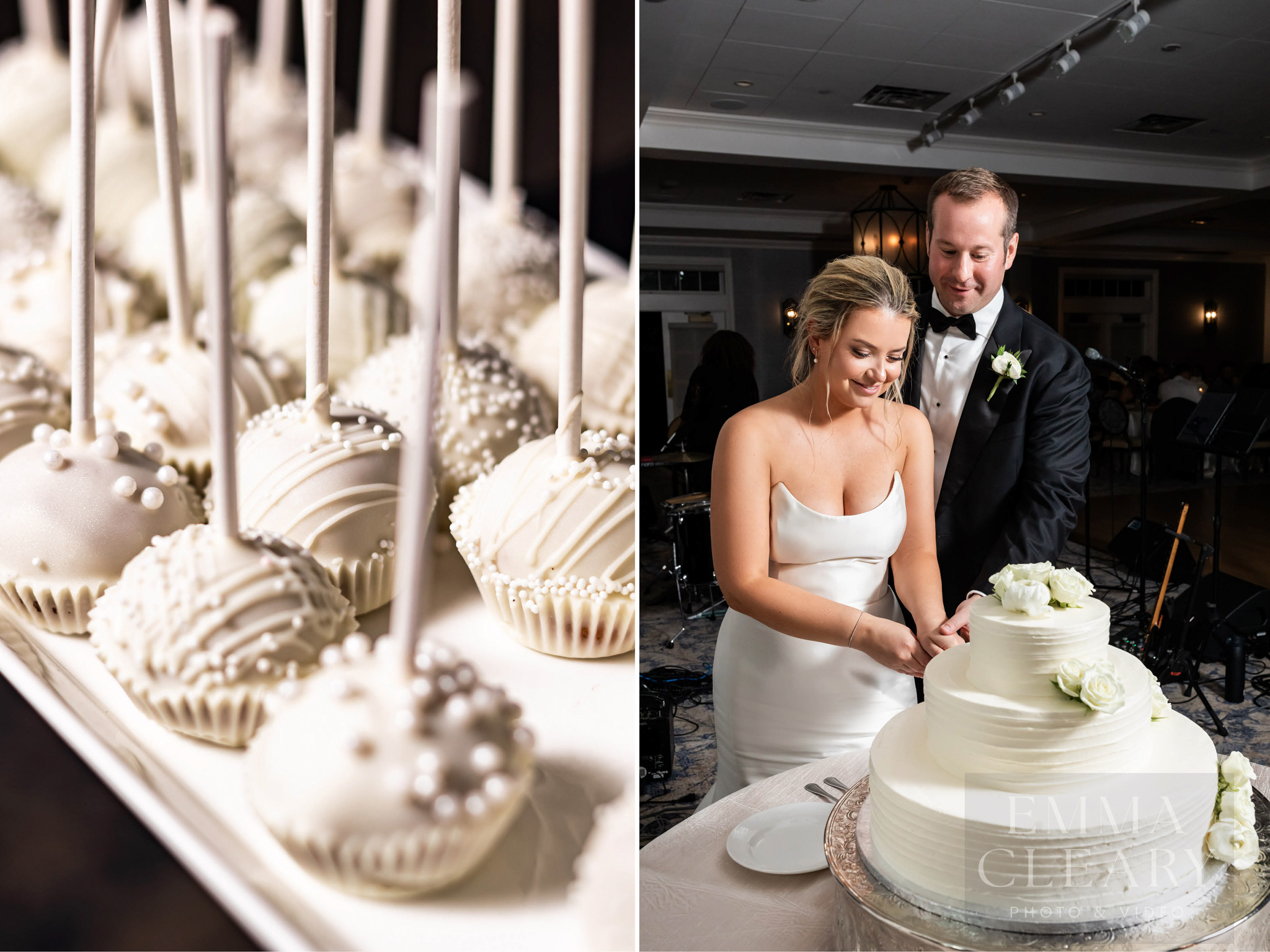 Huntington Crescent Club Cutting a wedding cake