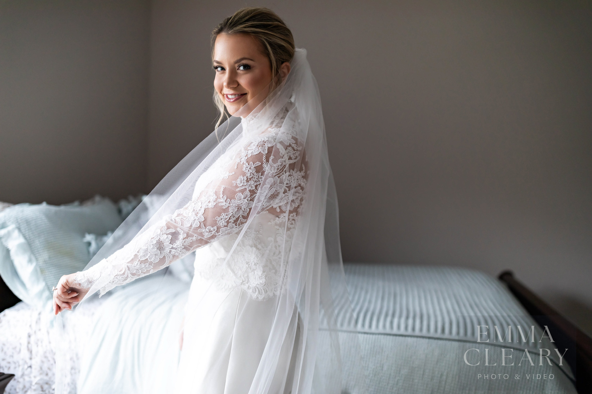 Wedding portrait of the bride