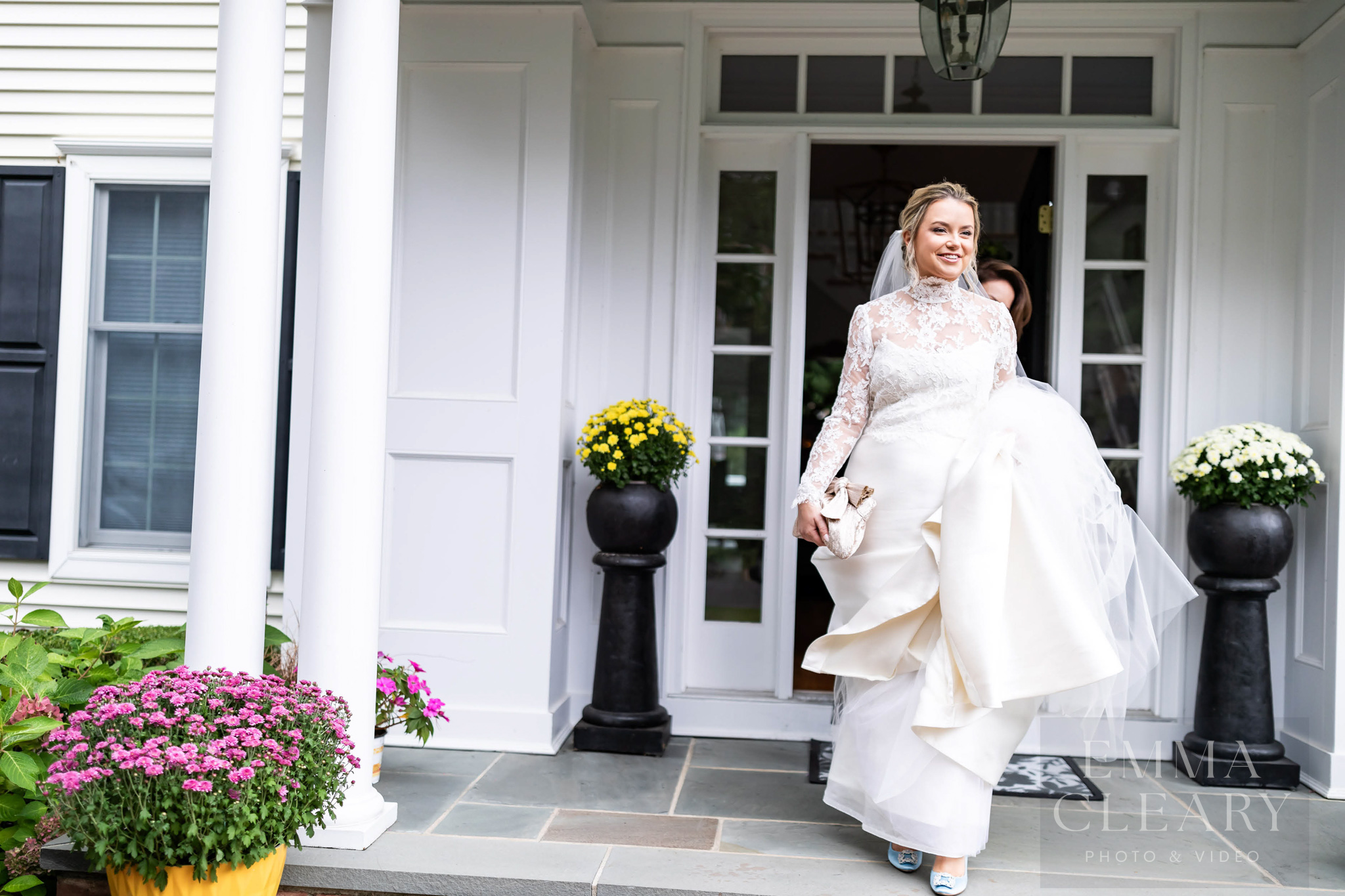 Morning portrait of the bride