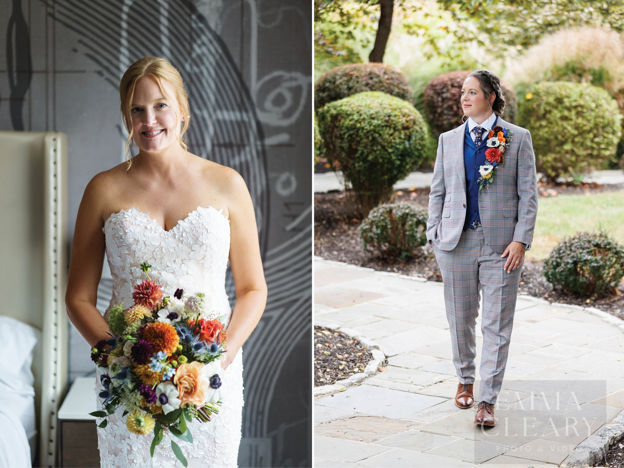 Wedding photo of the couple