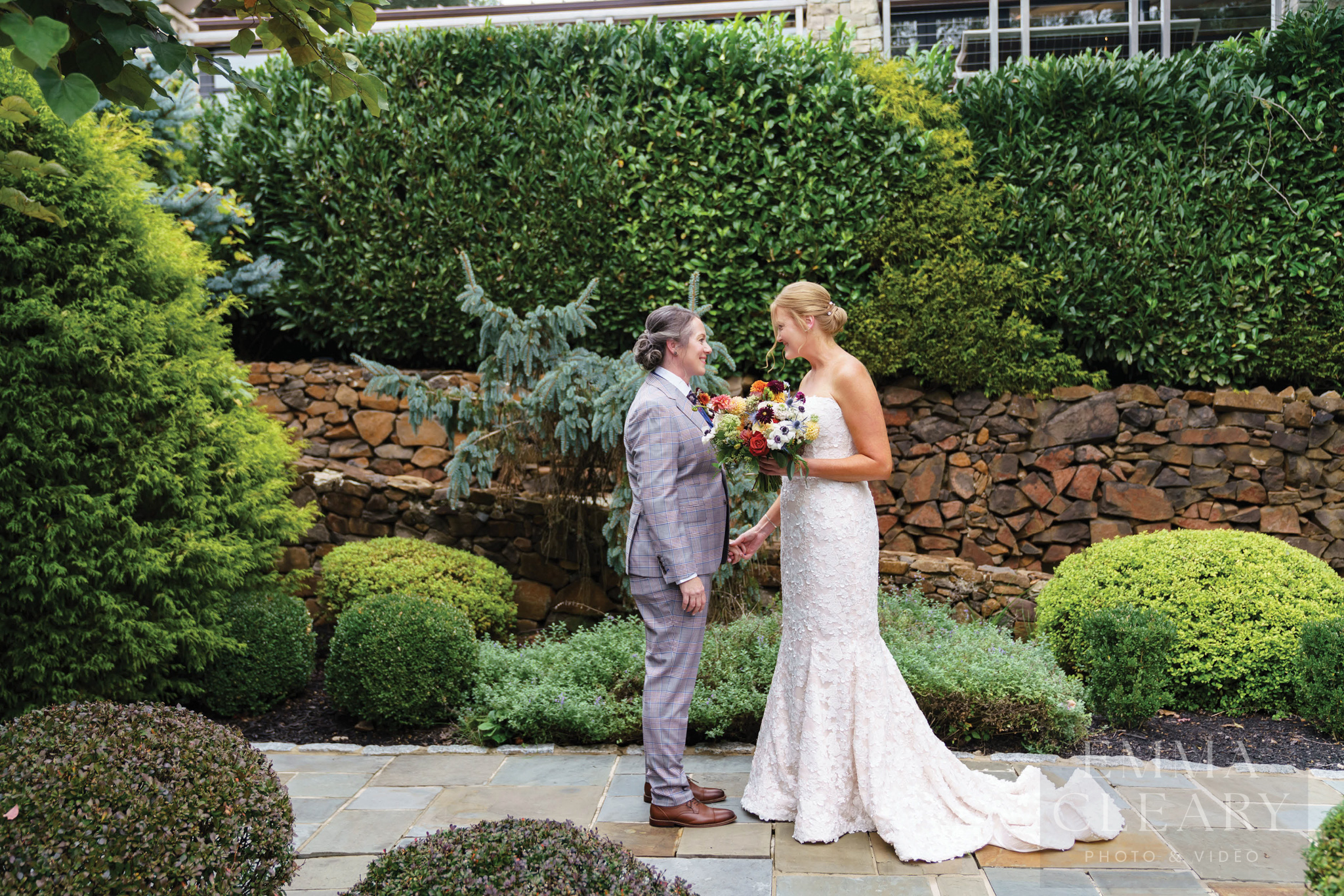 Couple's wedding photo