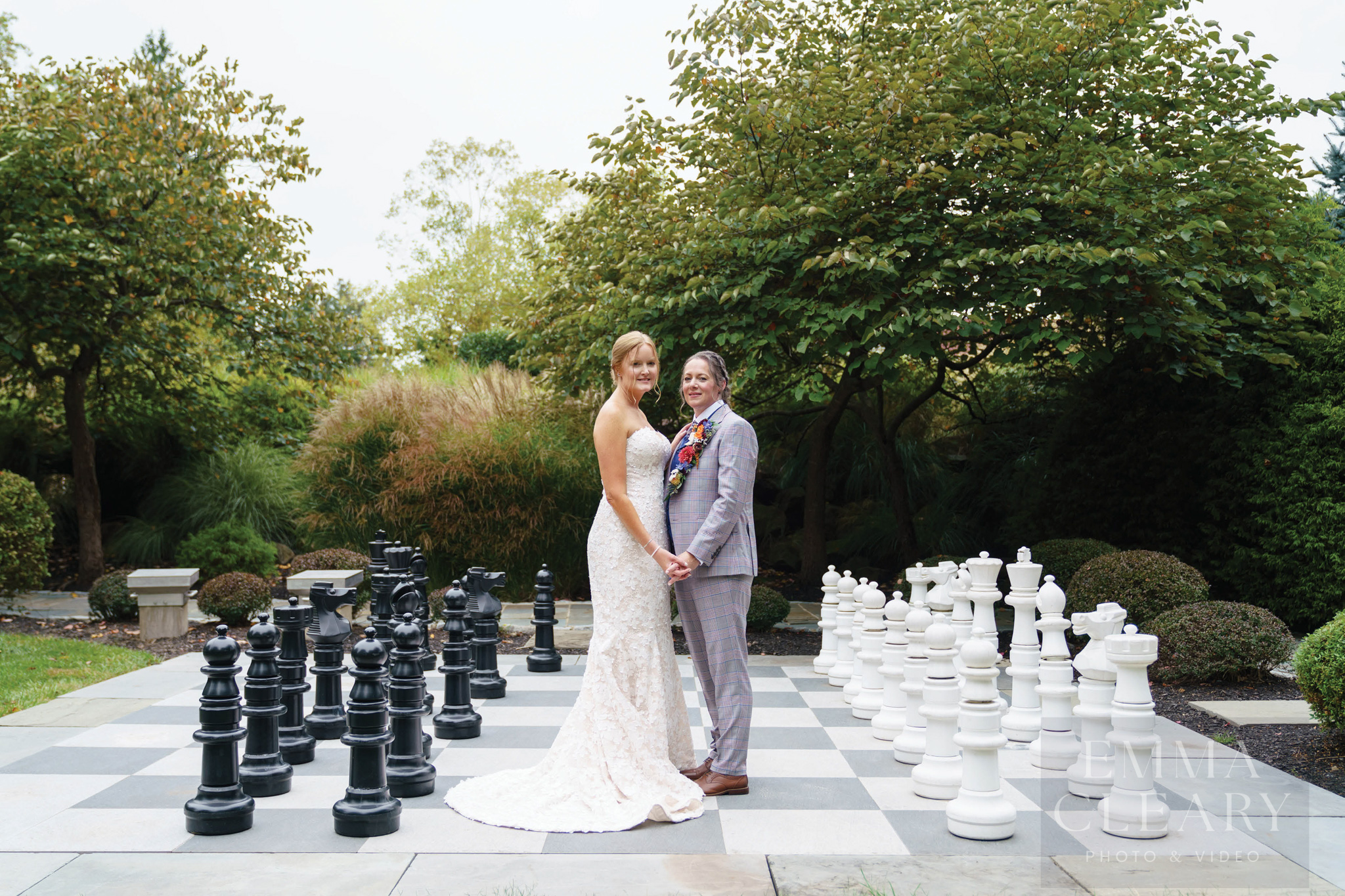 Wedding photo of the couple