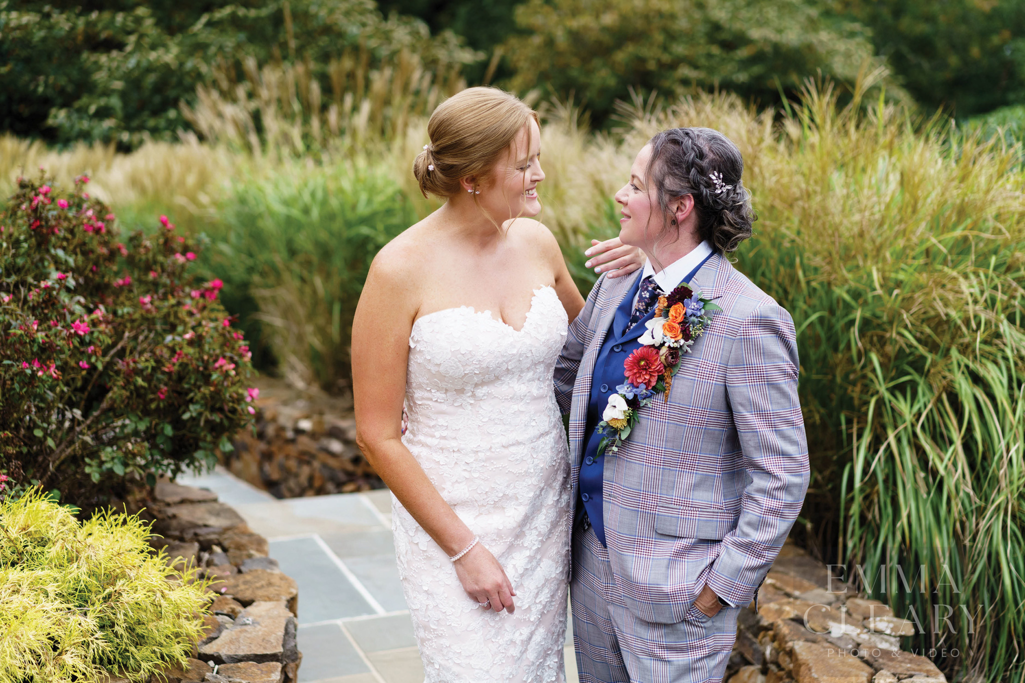 Couple's wedding photo