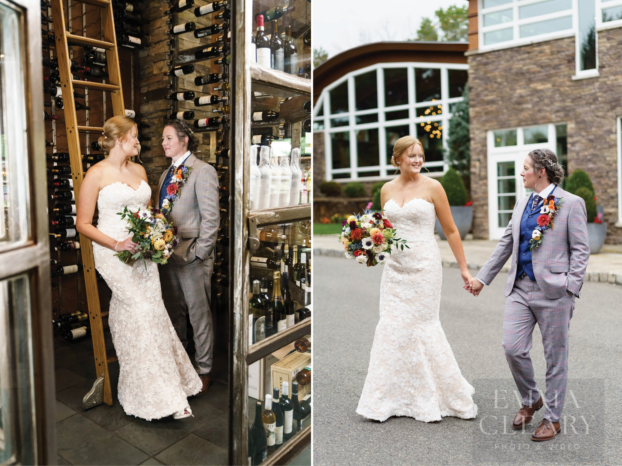 Wedding photo of the couple