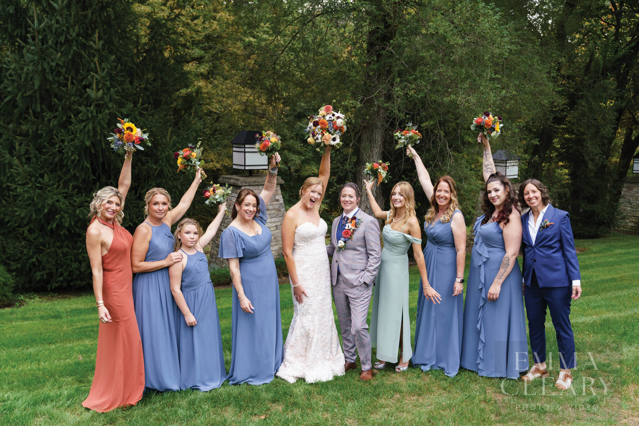 Group wedding portrait