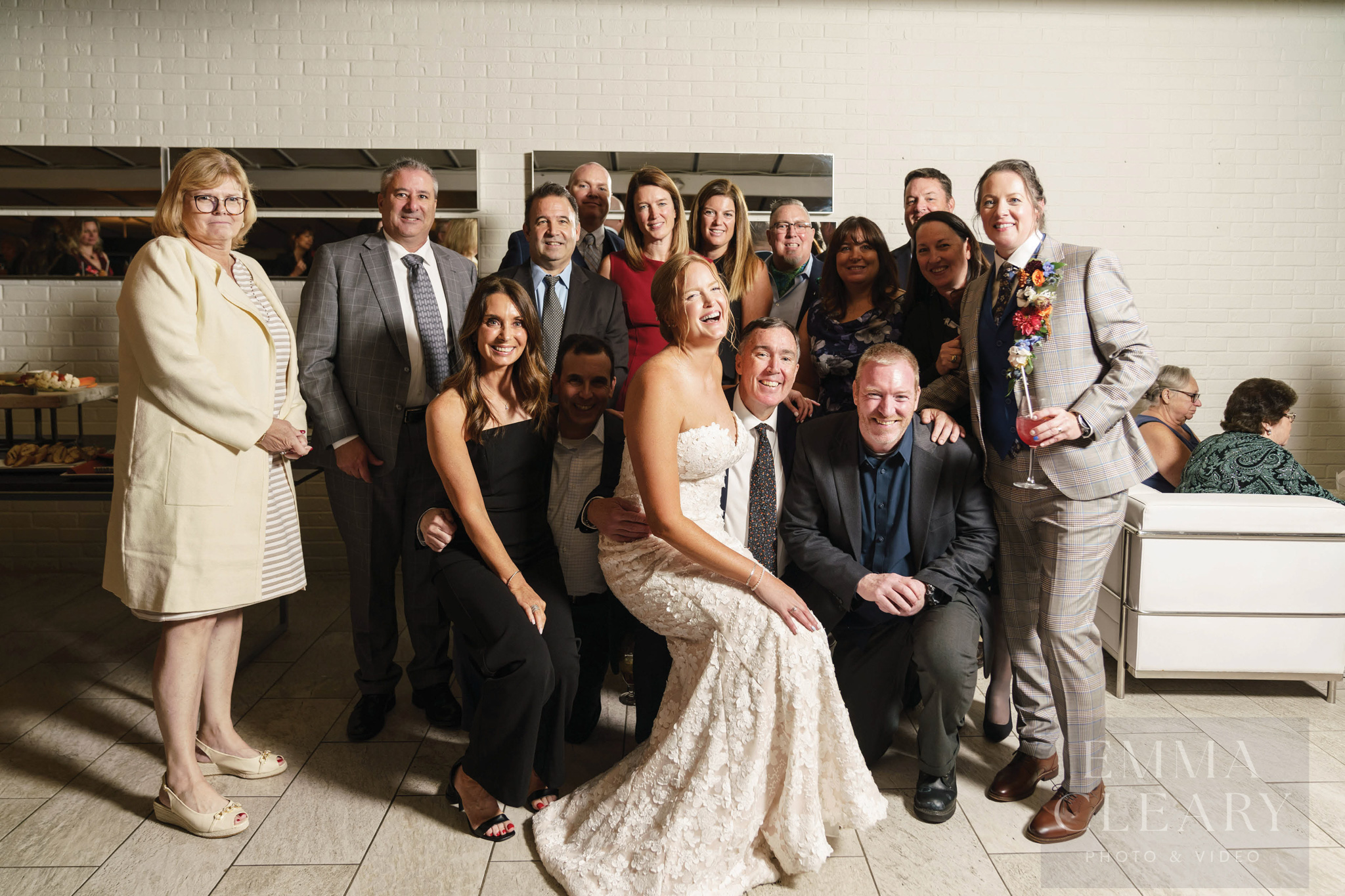 Group wedding portrait