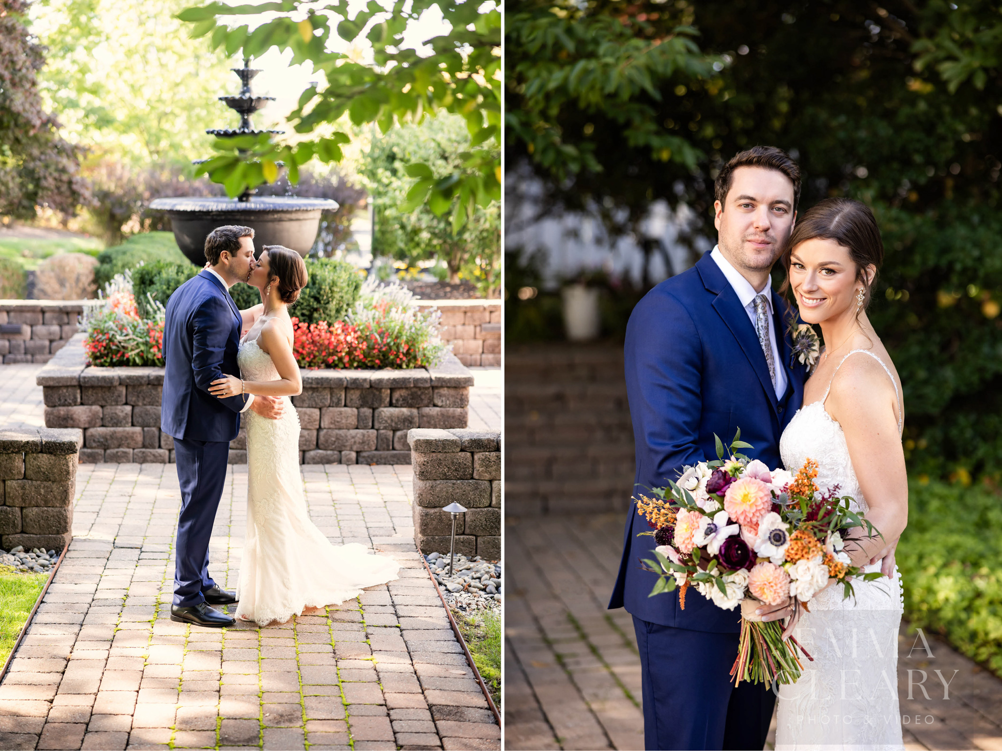 Portrait of the bride and groom