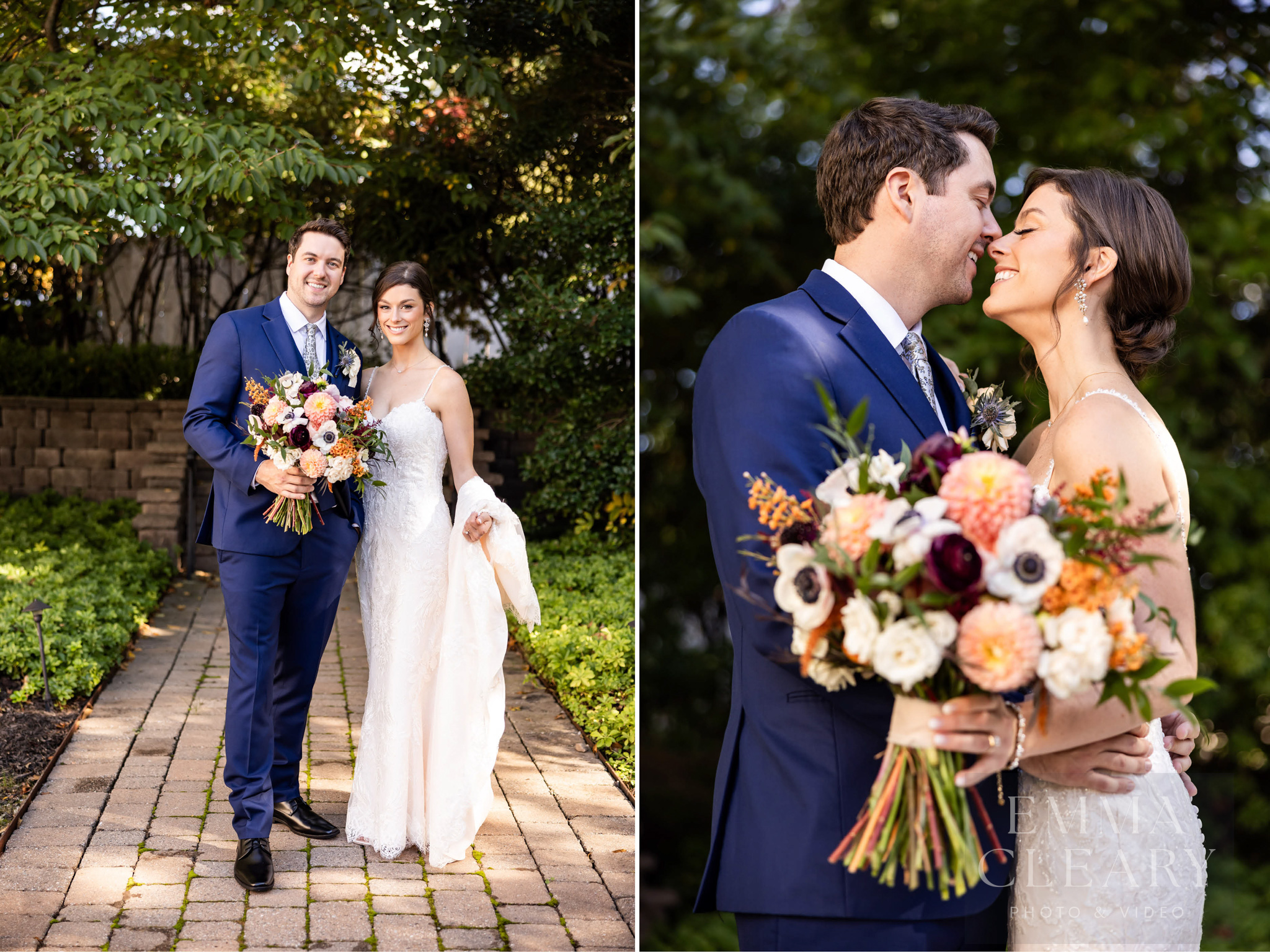 Wedding photo of the couple